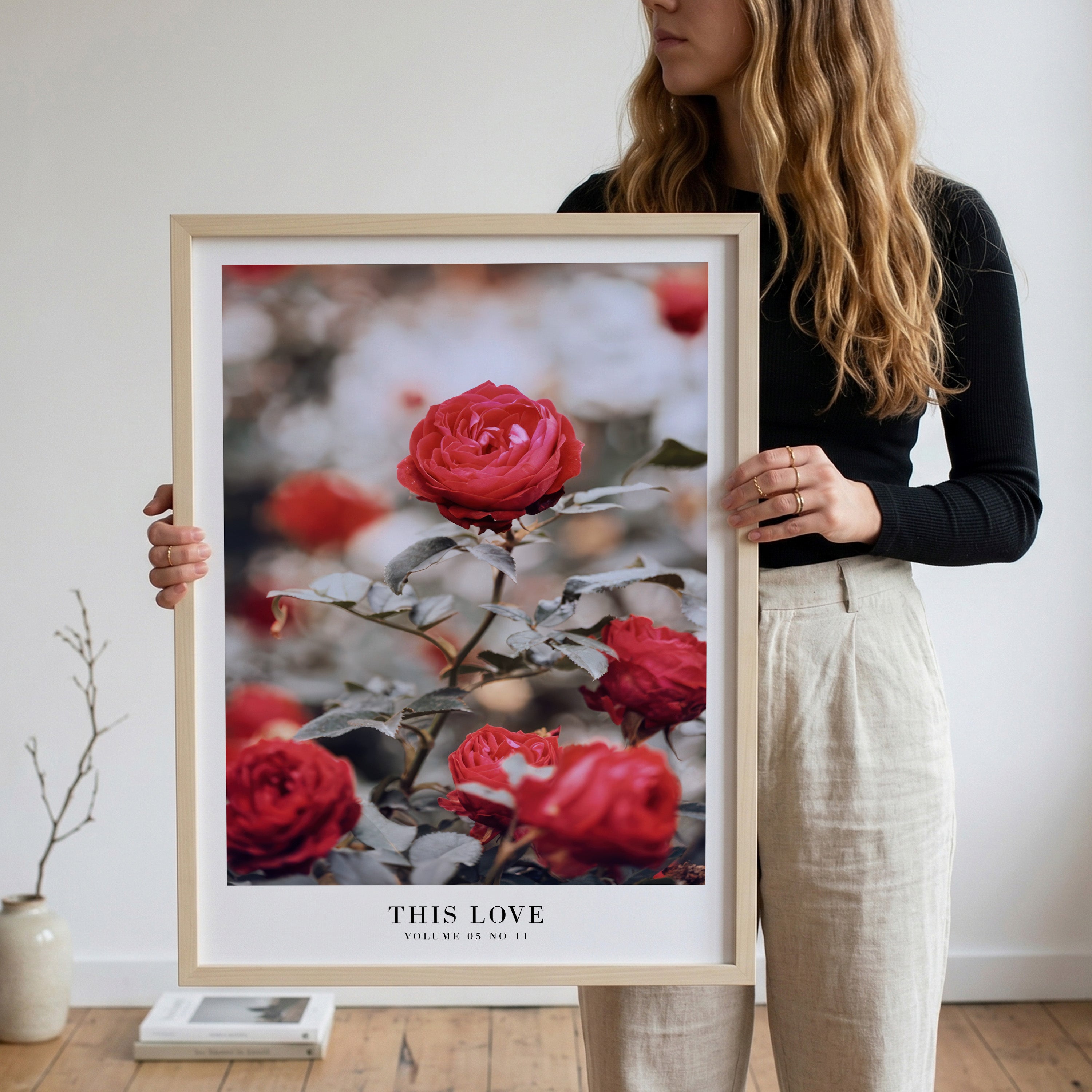 This Love Taylor Swift wall art layered in Swiftie floral gallery wall