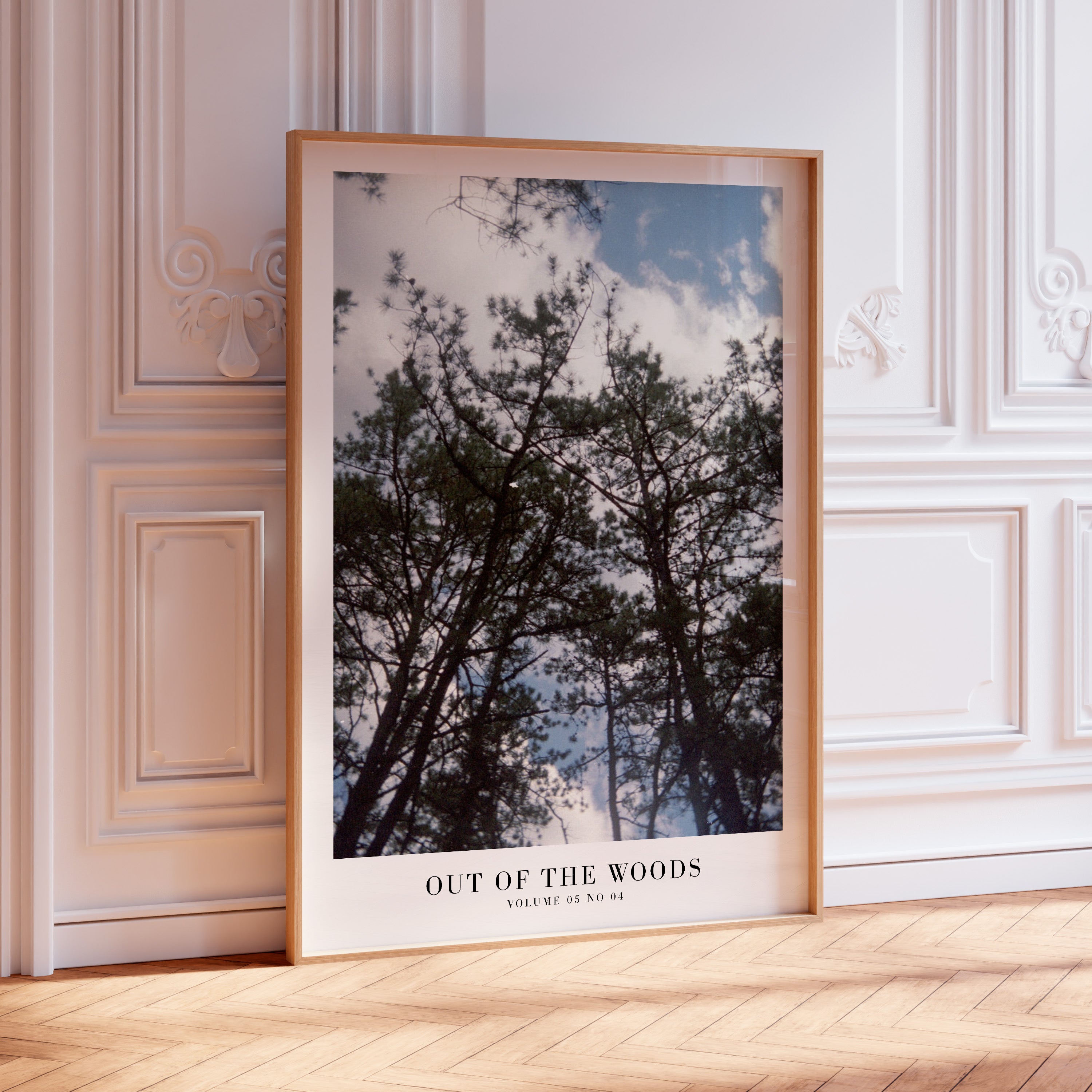 Out of the Woods Taylor Swift woodland print in feminine cottagecore apartment