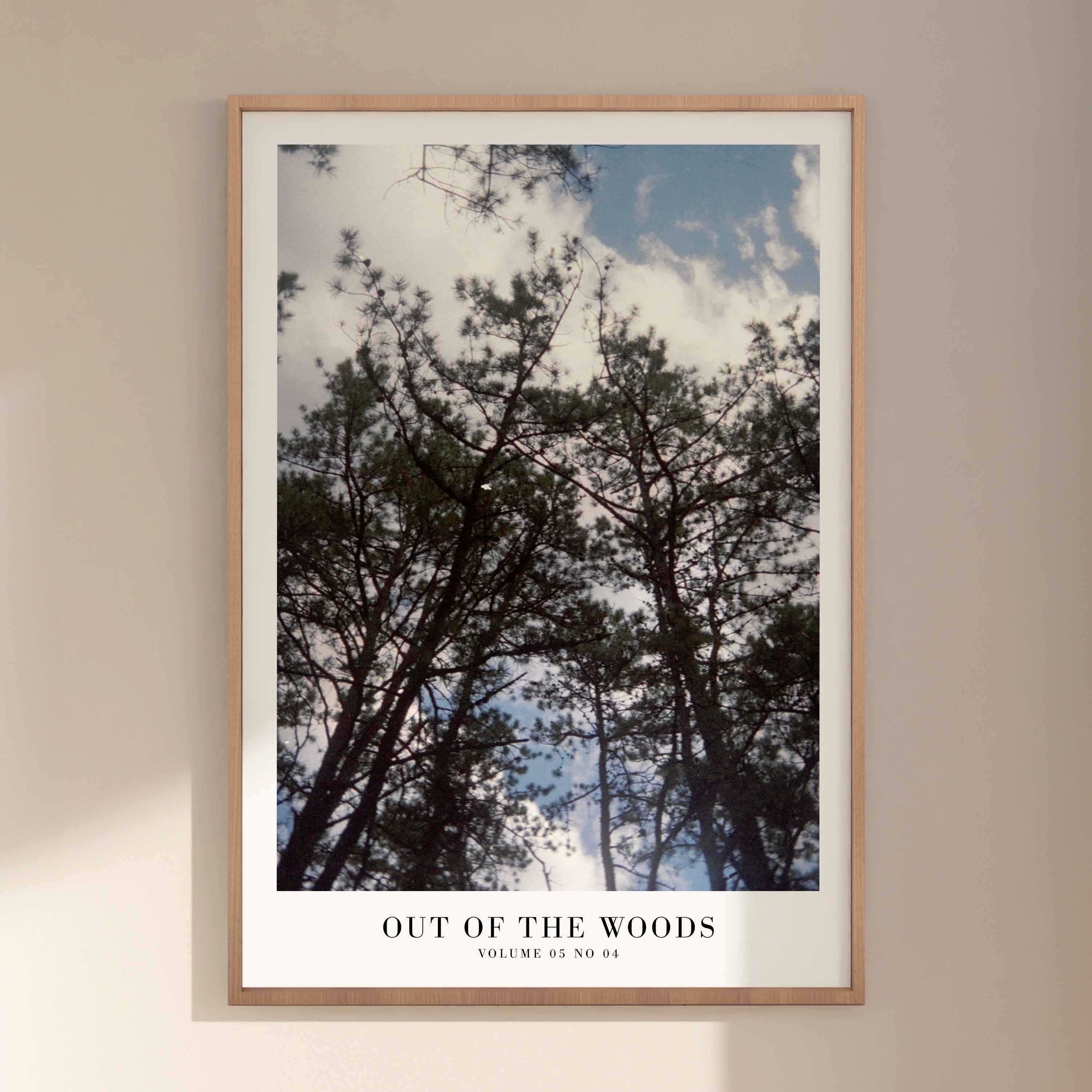 Out of the Woods 1989 wall art in dreamy earthy interior styling
