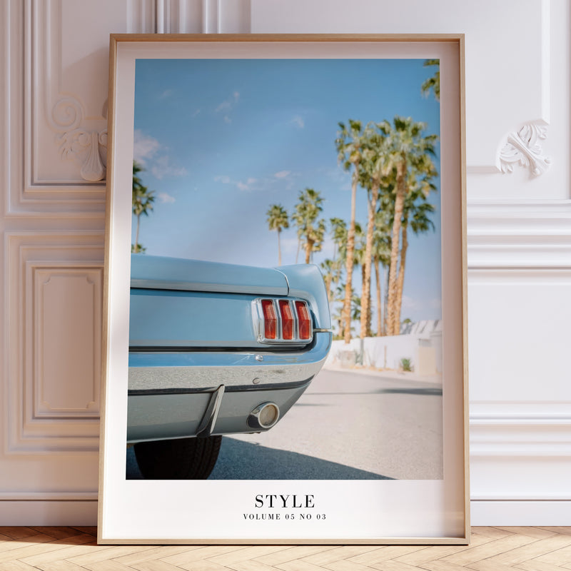 Style 1989 Taylor Swift poster featuring vintage California car photography