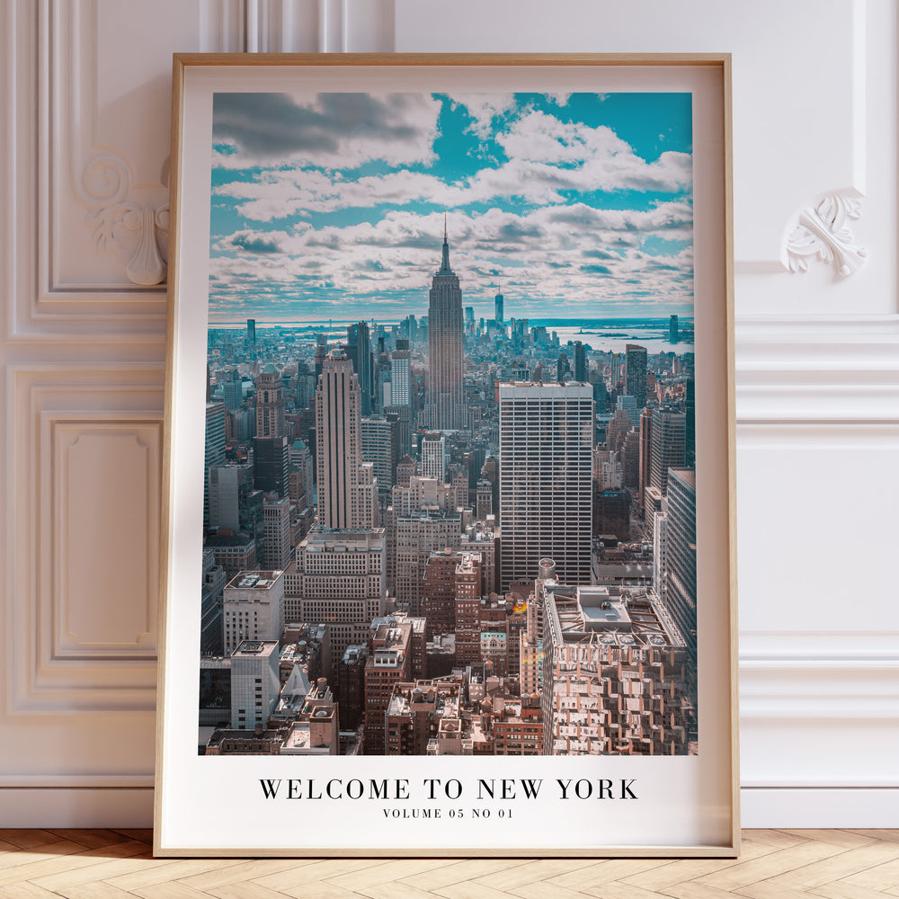 Welcome to New York 1989 Taylor Swift poster featuring Manhattan skyline
