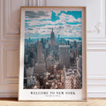 Welcome to New York Skyline Poster