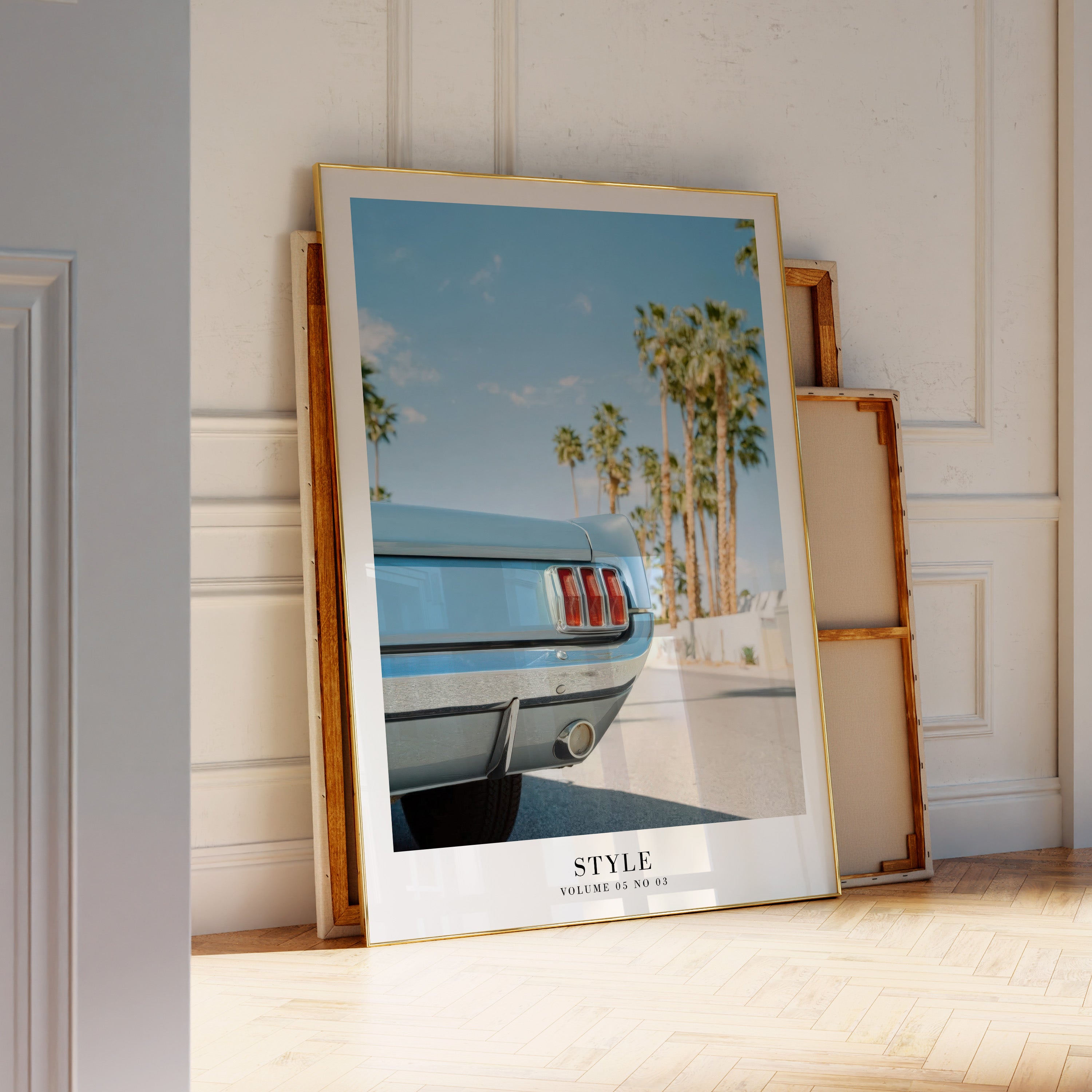 Style Taylor Swift palm tree print in nostalgic California apartment