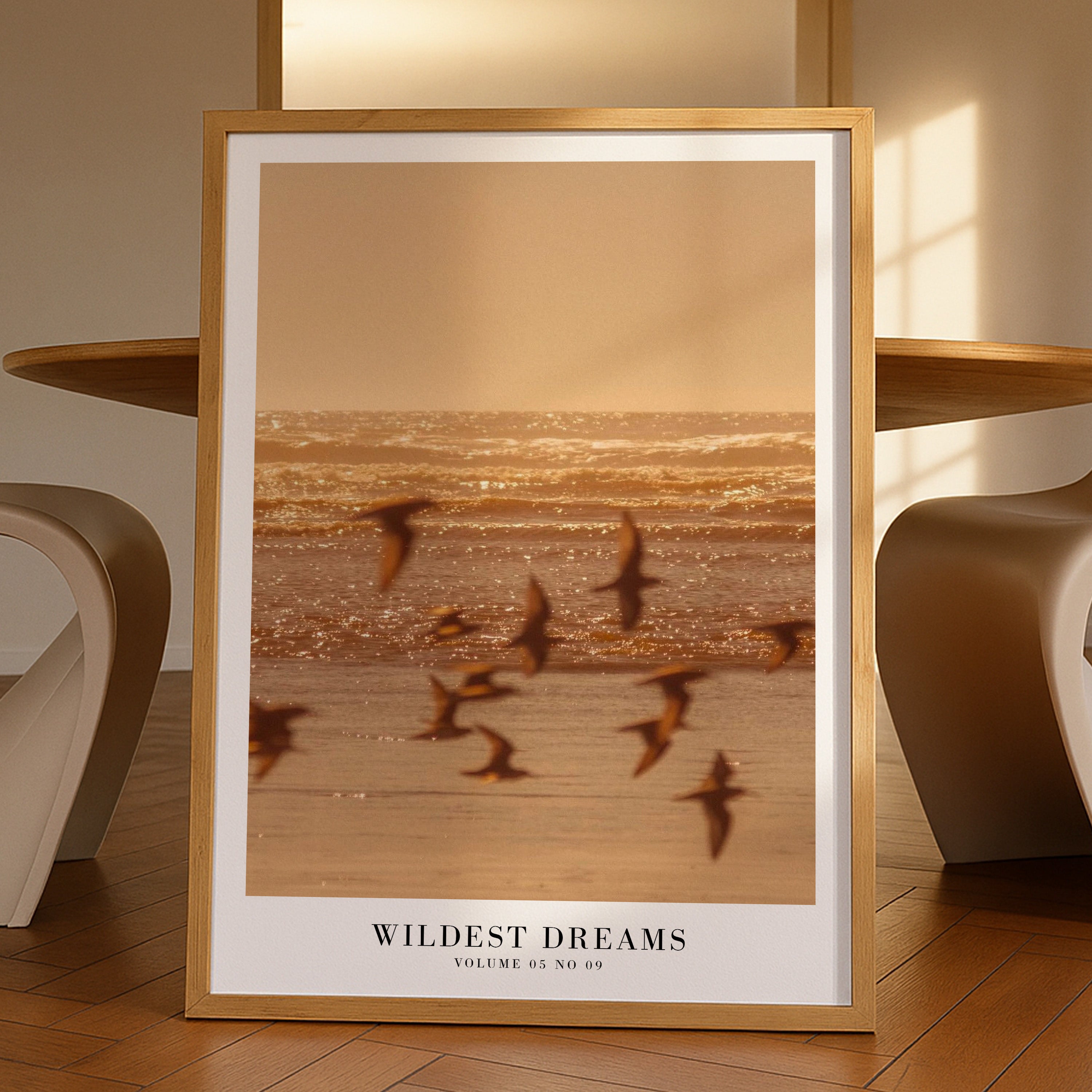 Wildest Dreams Taylor Swift coastal print in romantic feminine apartment