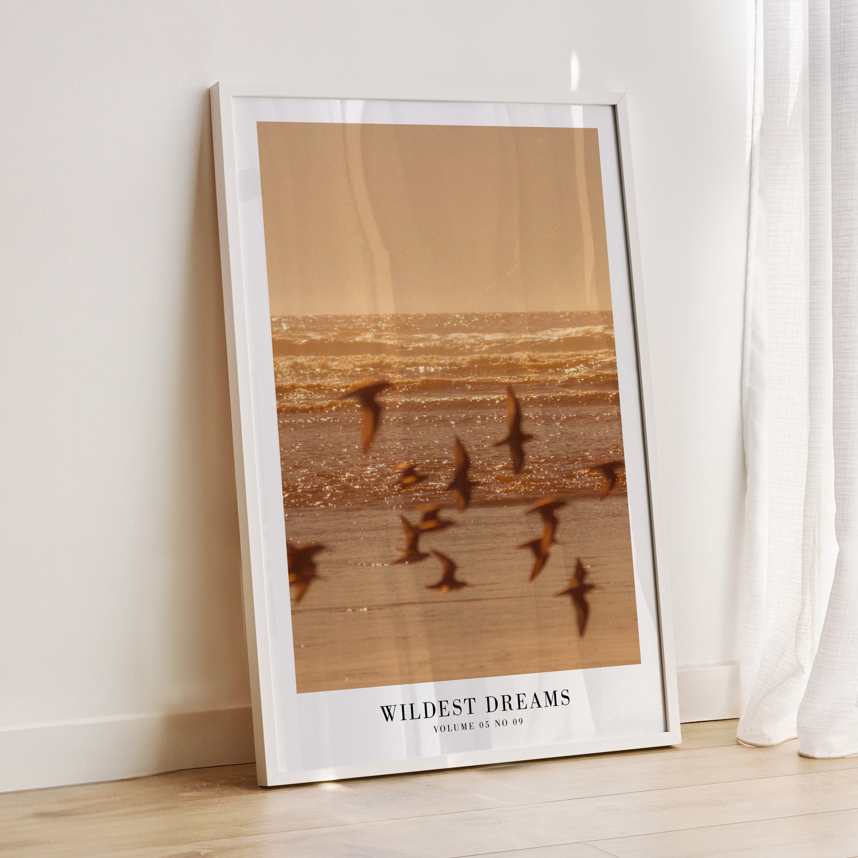 1989 Wildest Dreams ocean print styled in Pinterest-worthy bedroom decor