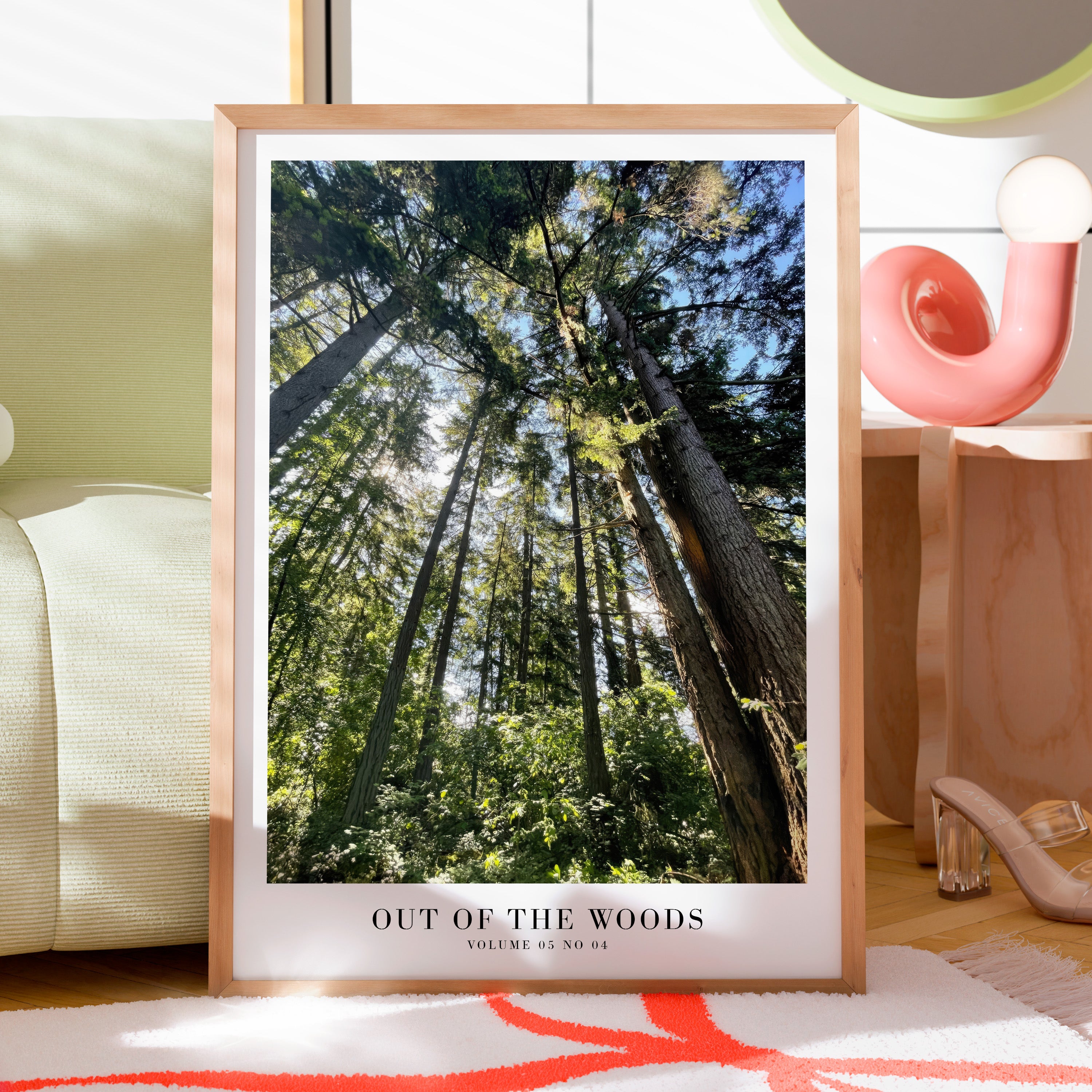 1989 forest Swiftie wall art layered into calming gallery wall