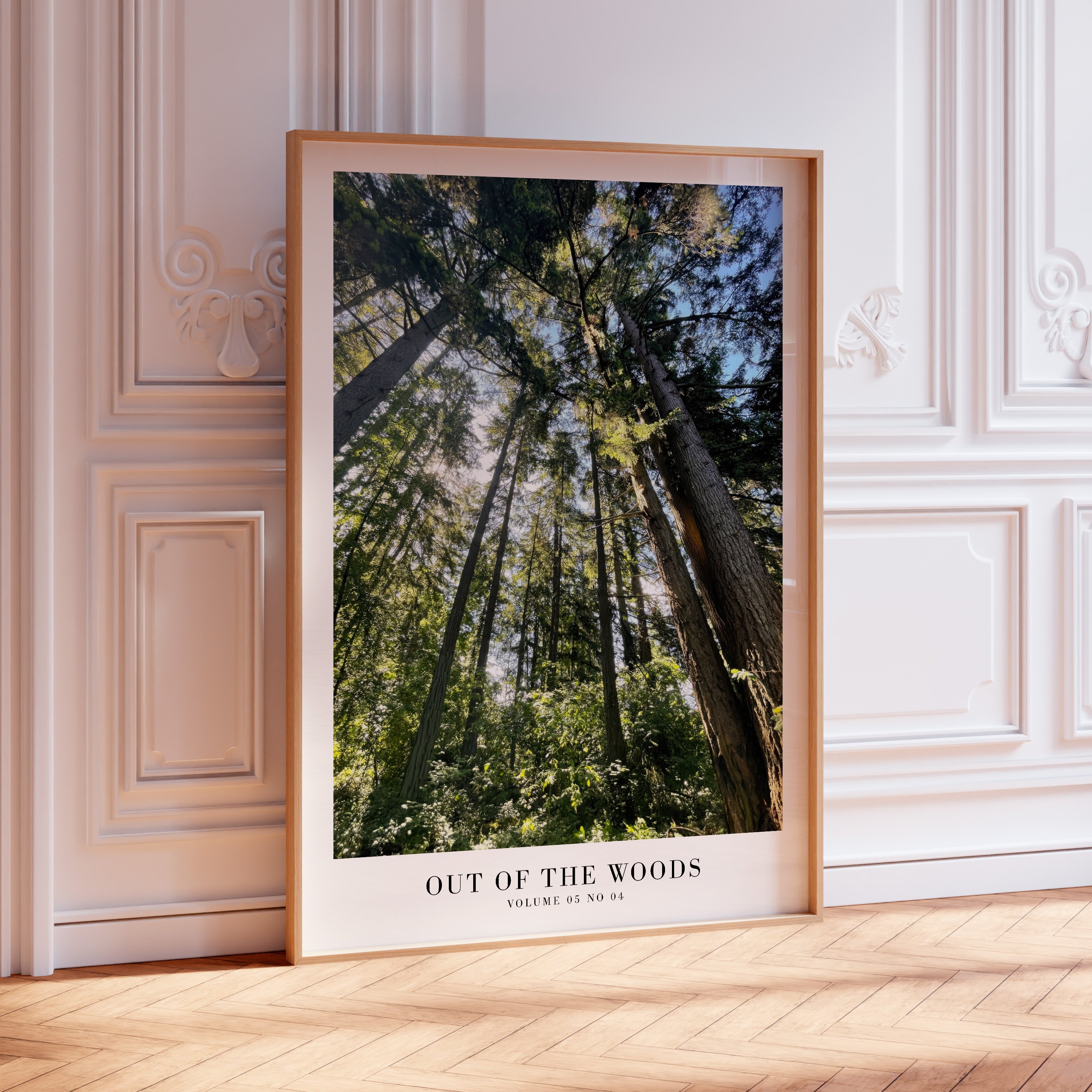 Out of the Woods Taylor Swift forest poster in calming dorm room decor