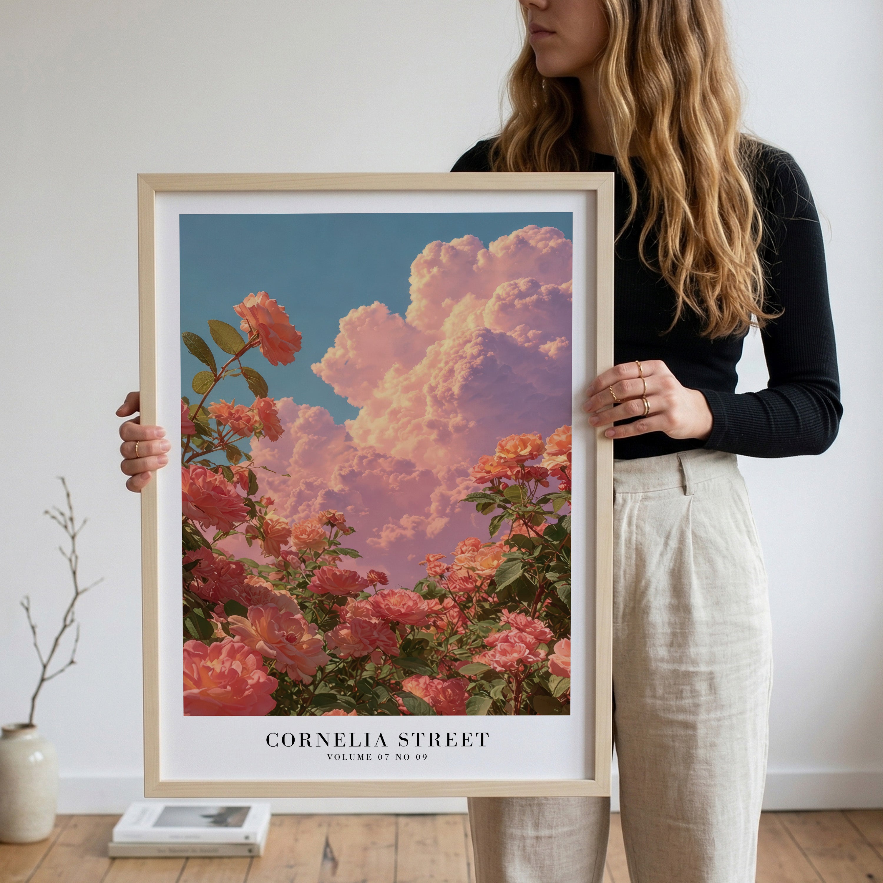 Cornelia Street rose print in dreamy whimsical Swiftie gallery wall