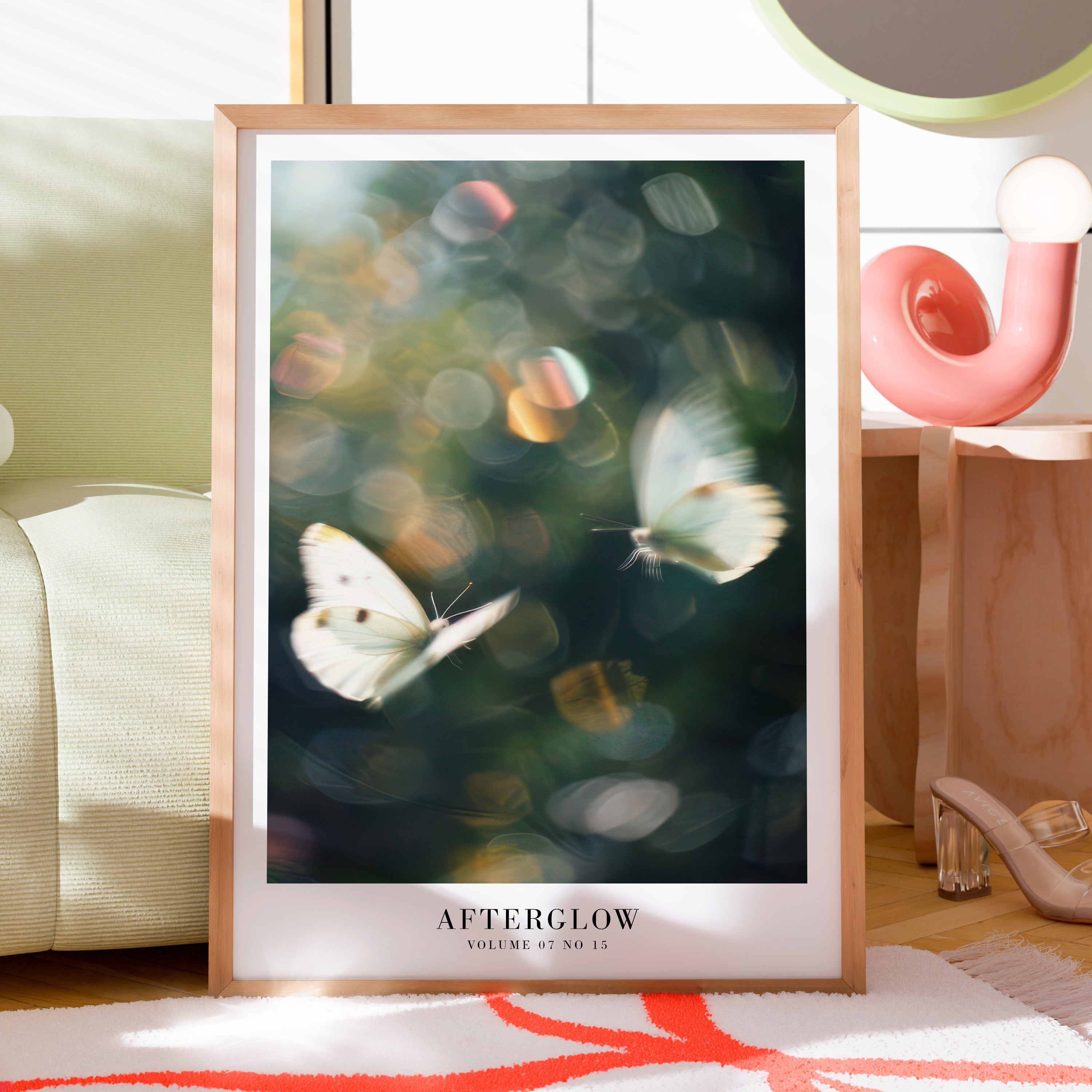 Afterglow butterfly Taylor Swift wall art in soft feminine gallery wall