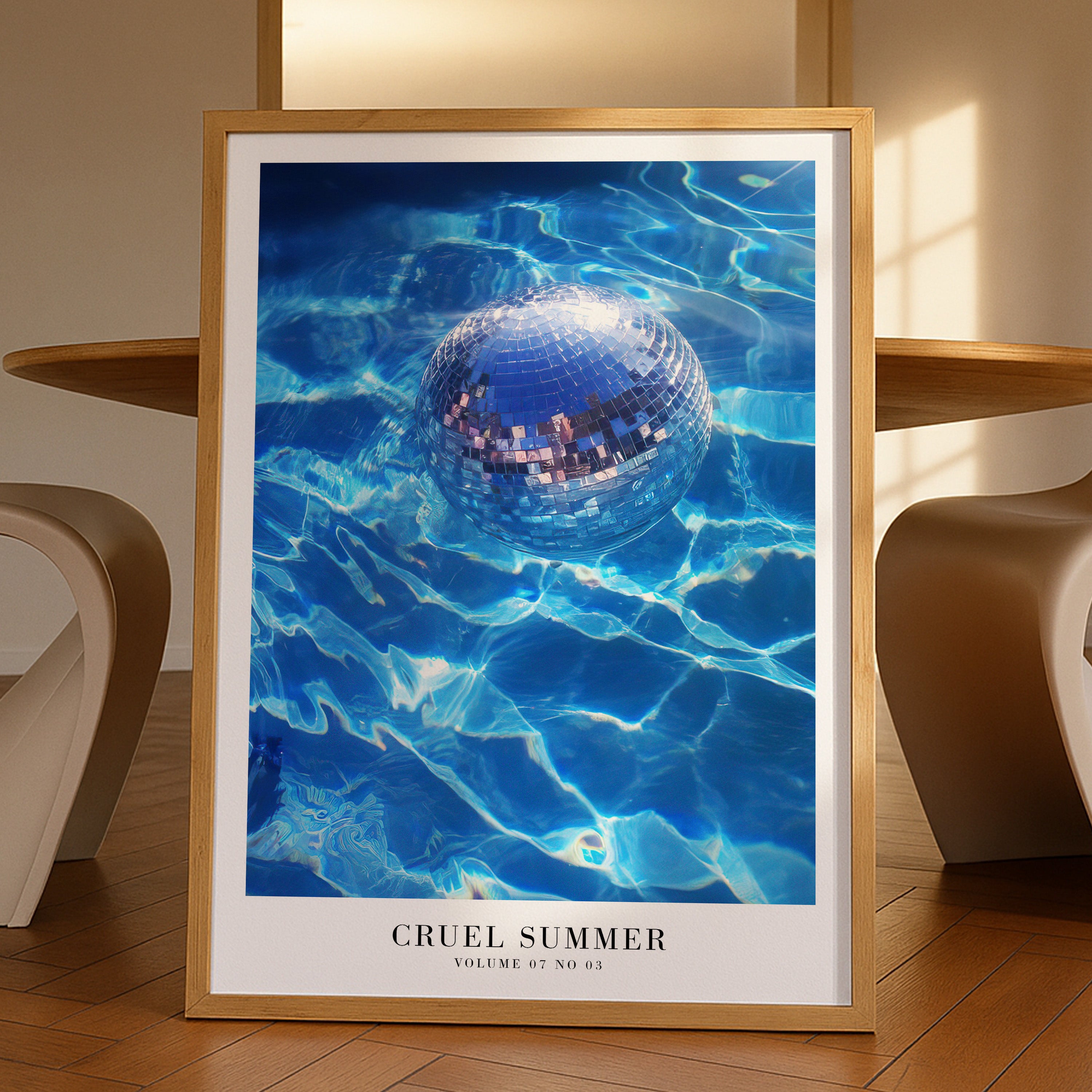 Lover Cruel Summer Taylor Swift print as bold electric Swiftie gift