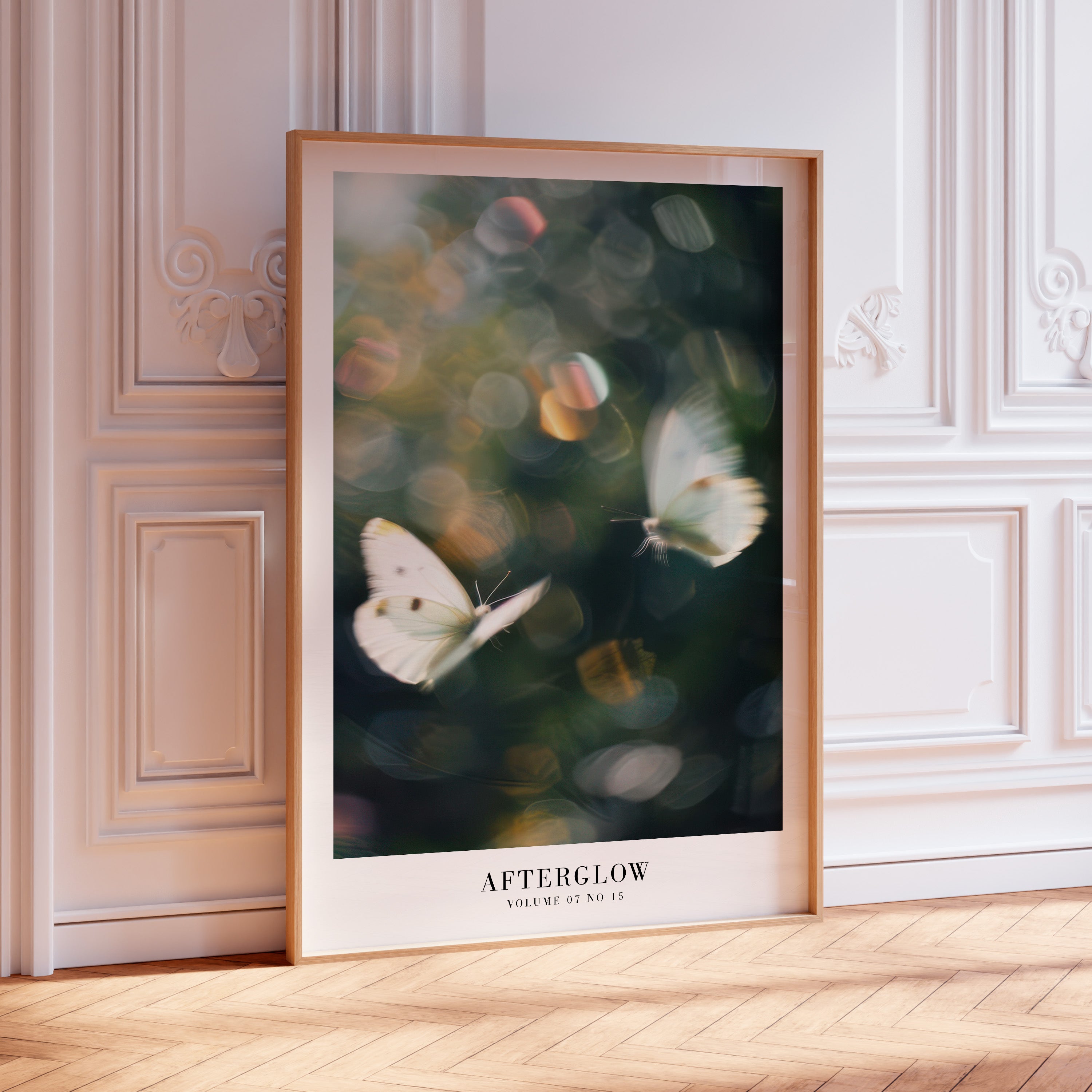 Lover Afterglow print in cozy ethereal feminine apartment styling