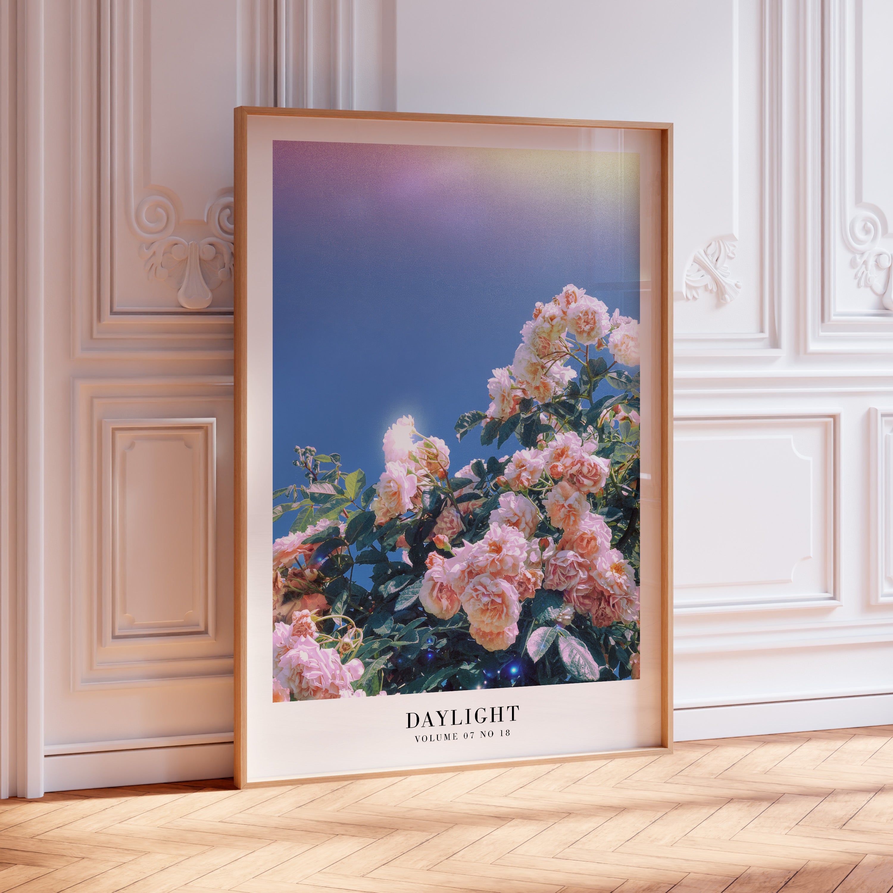 Daylight Lover wall art layered into dreamy pastel gallery wall