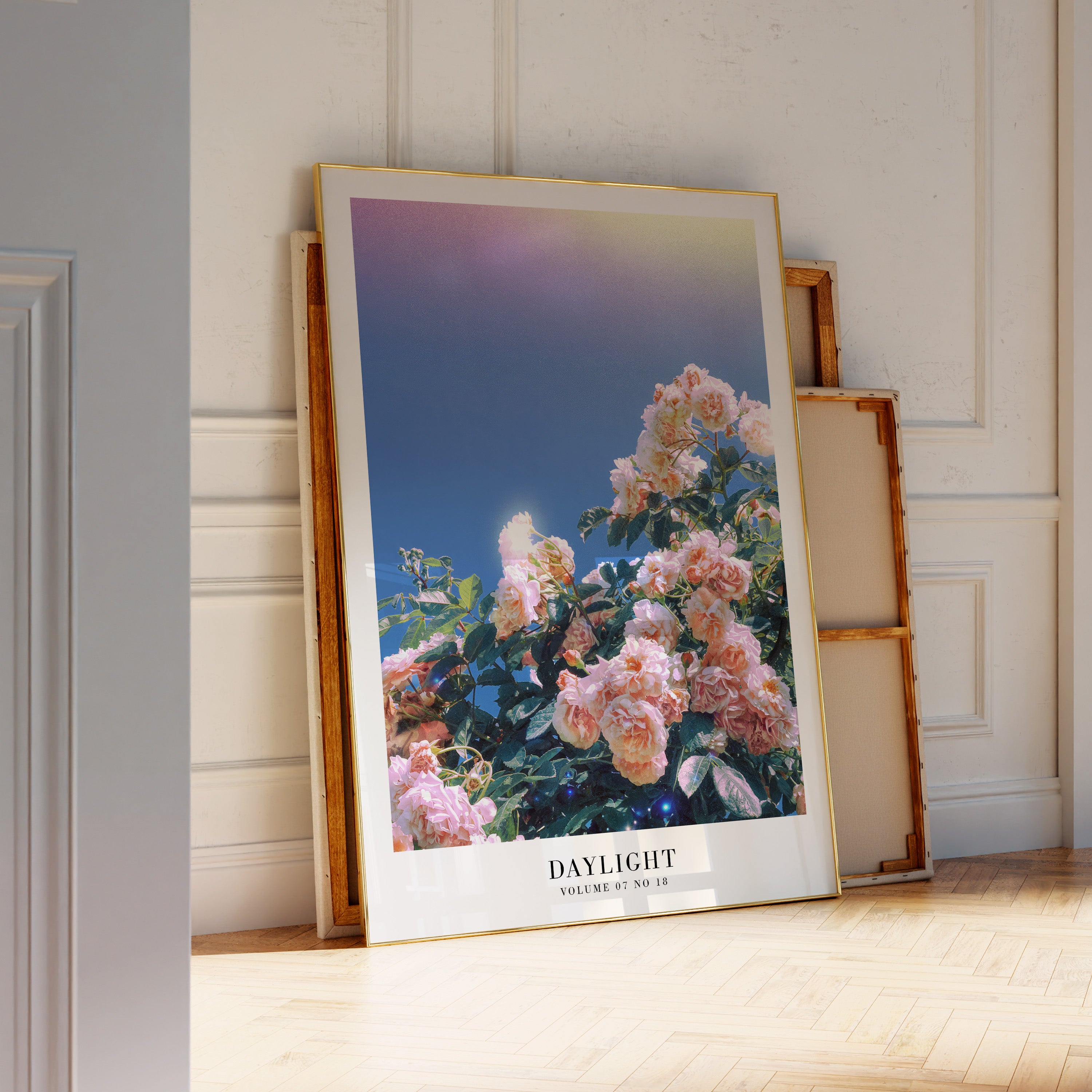 Daylight Lover print styled in soft healing feminine interior