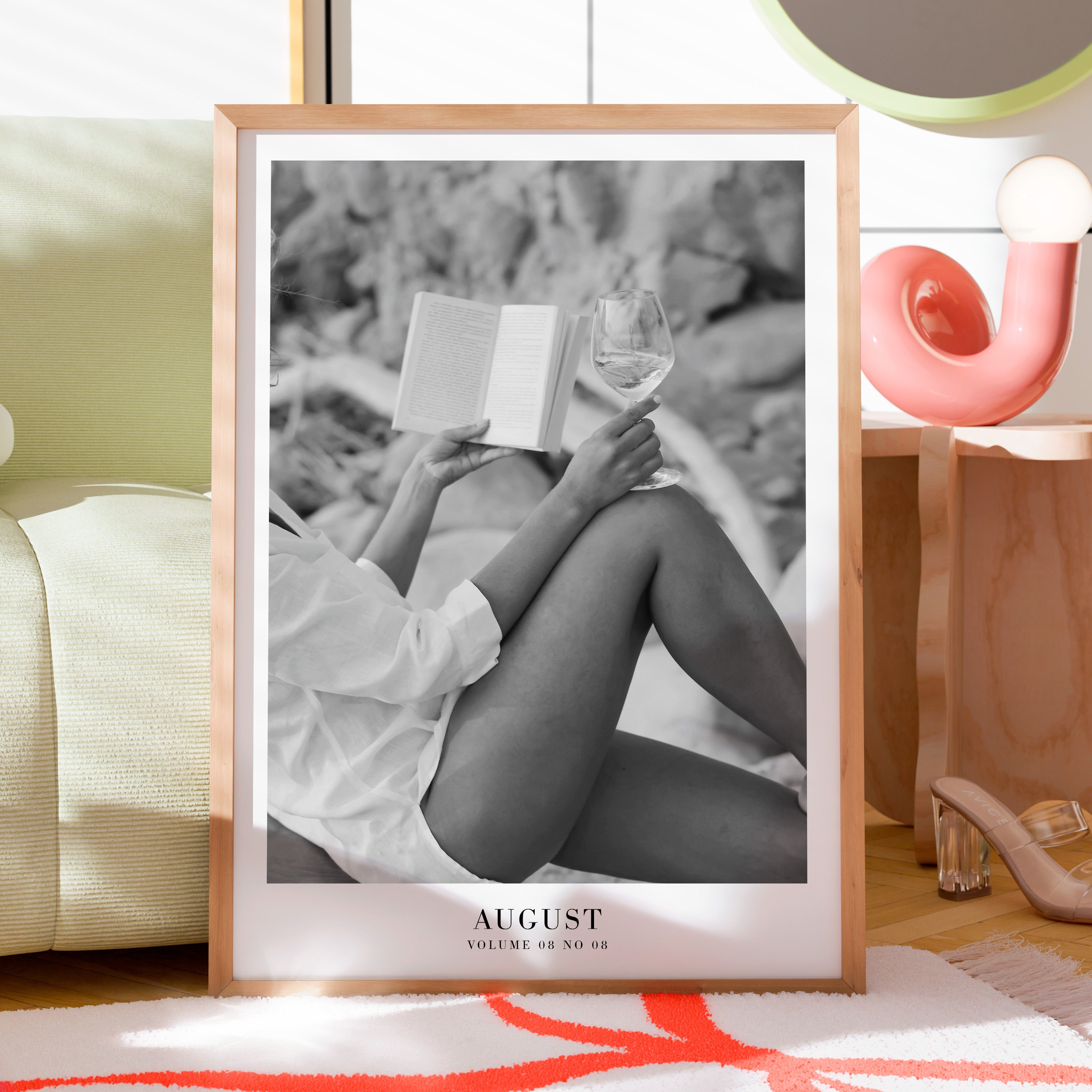 August Folklore Taylor Swift inspired poster — 11x14 size displayed on wall