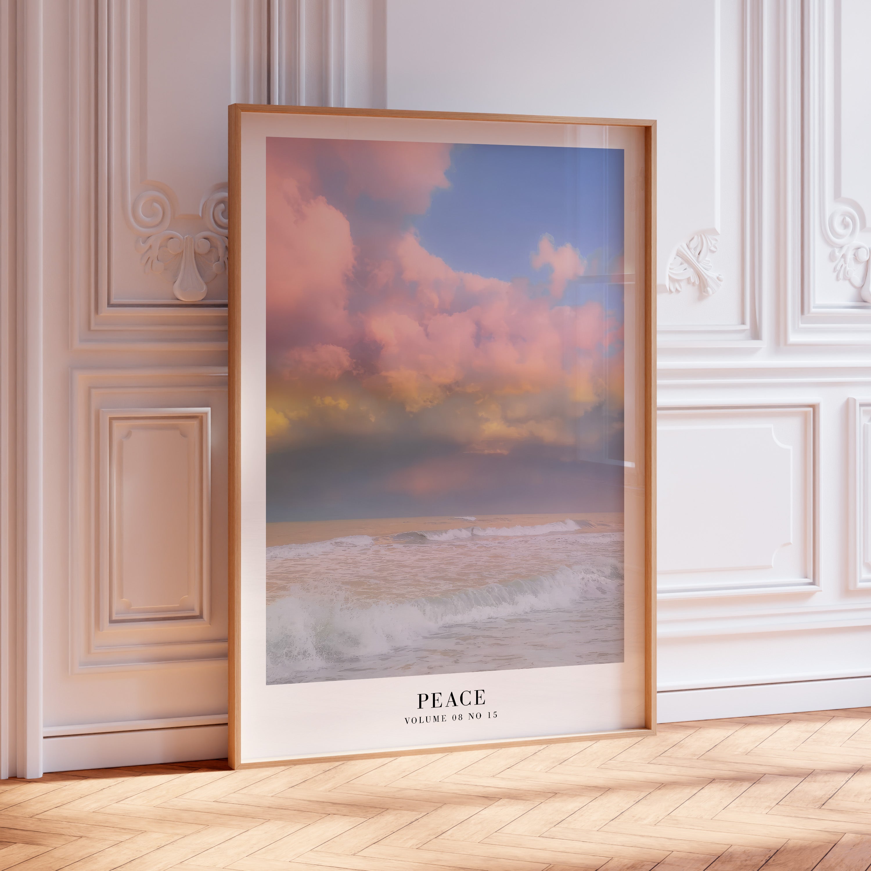 Peace Folklore Taylor Swift inspired poster — close-up of pastel pink and lavender tones