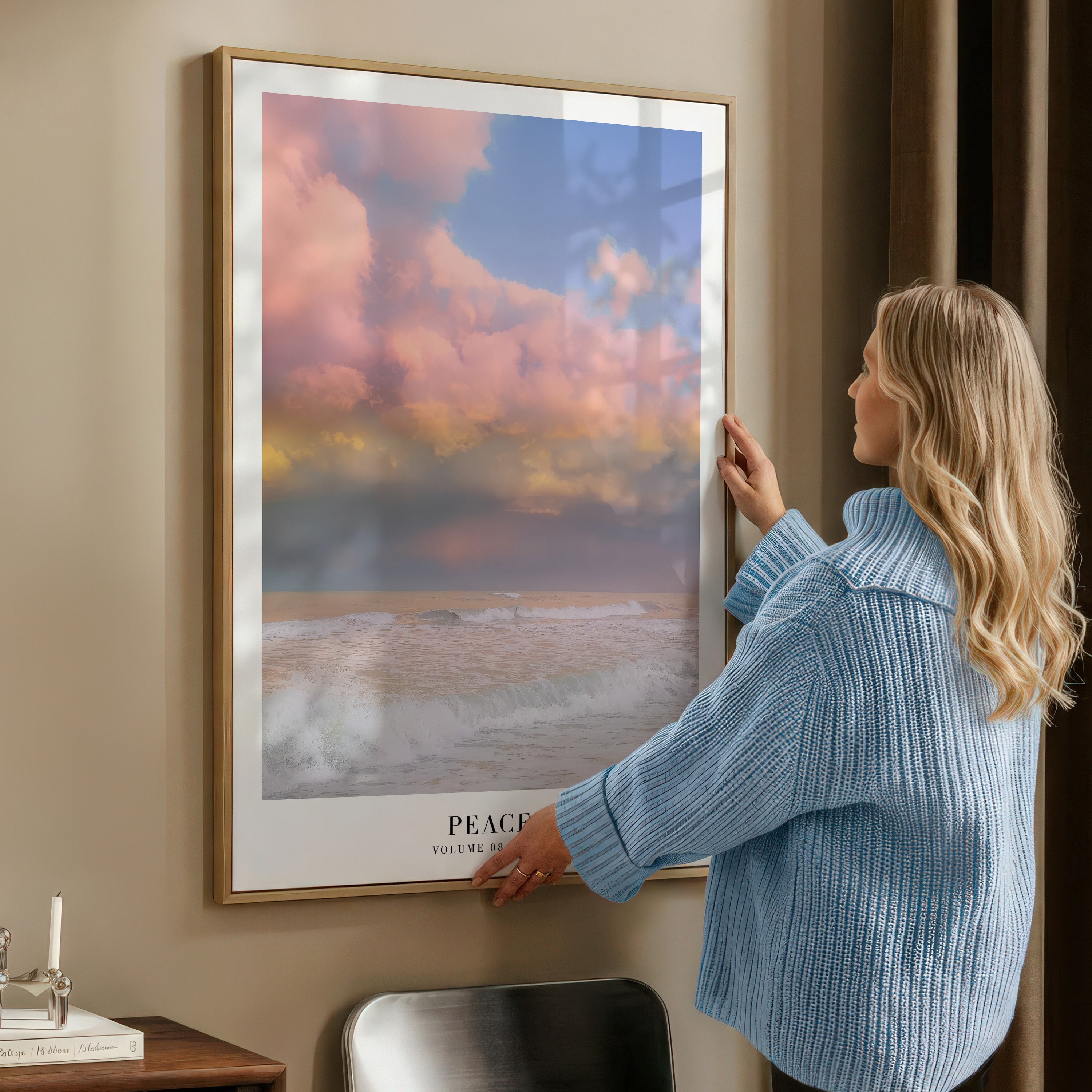 Peace Folklore Taylor Swift inspired poster — 16x20 size displayed on wall