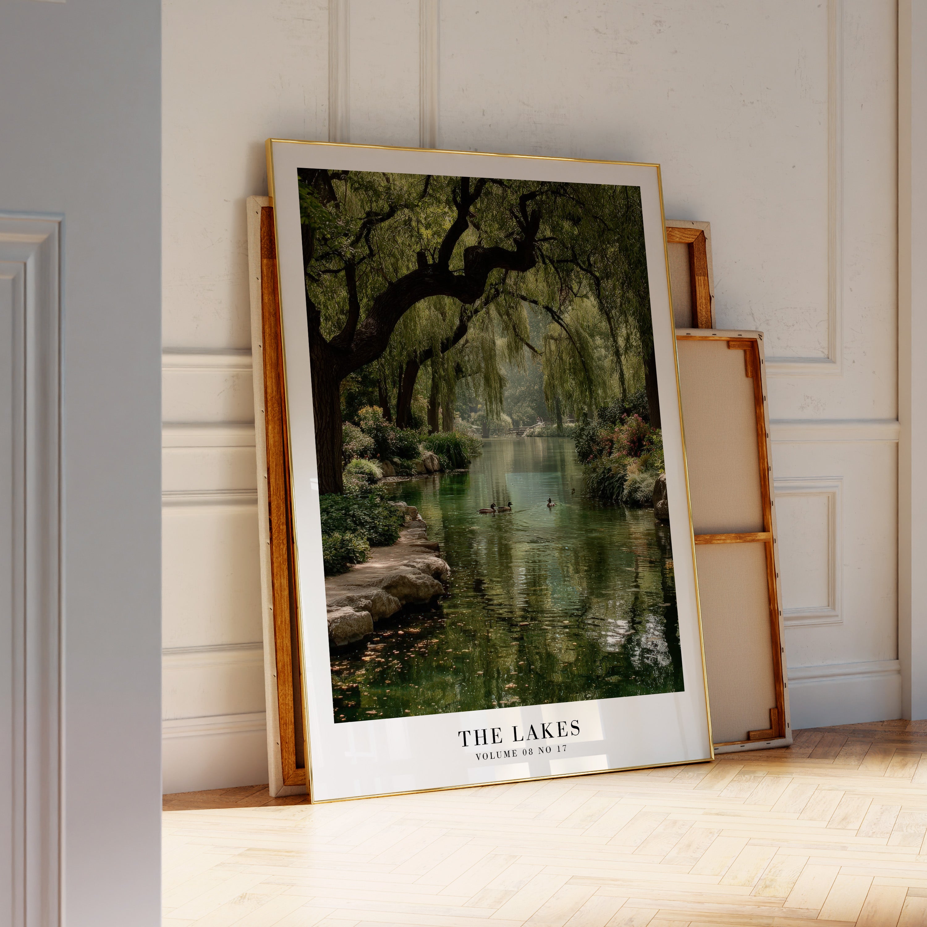 The Lakes Folklore Taylor Swift inspired poster — comparison of multiple frame sizes