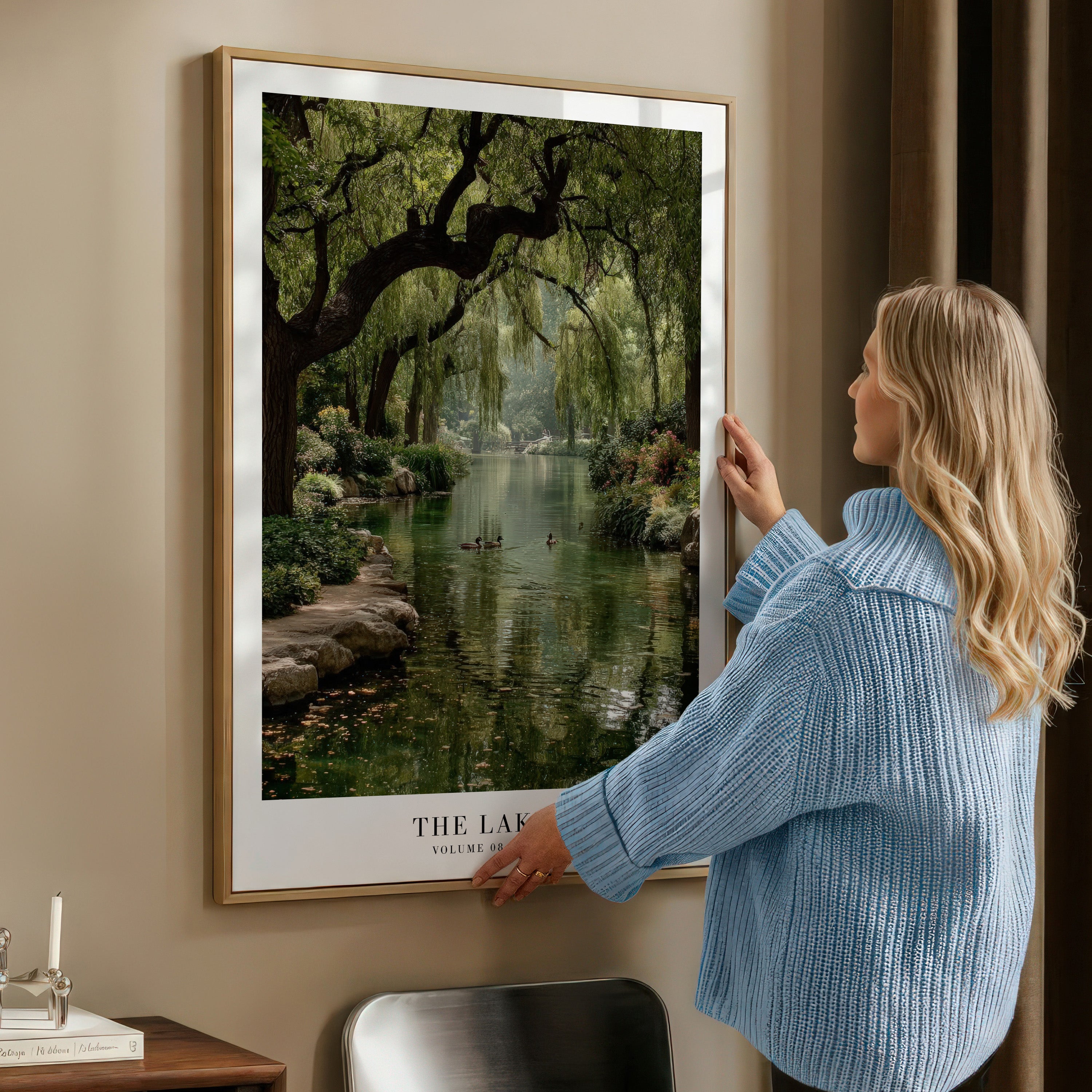 The Lakes Folklore Taylor Swift inspired poster — 16x20 size displayed on wall