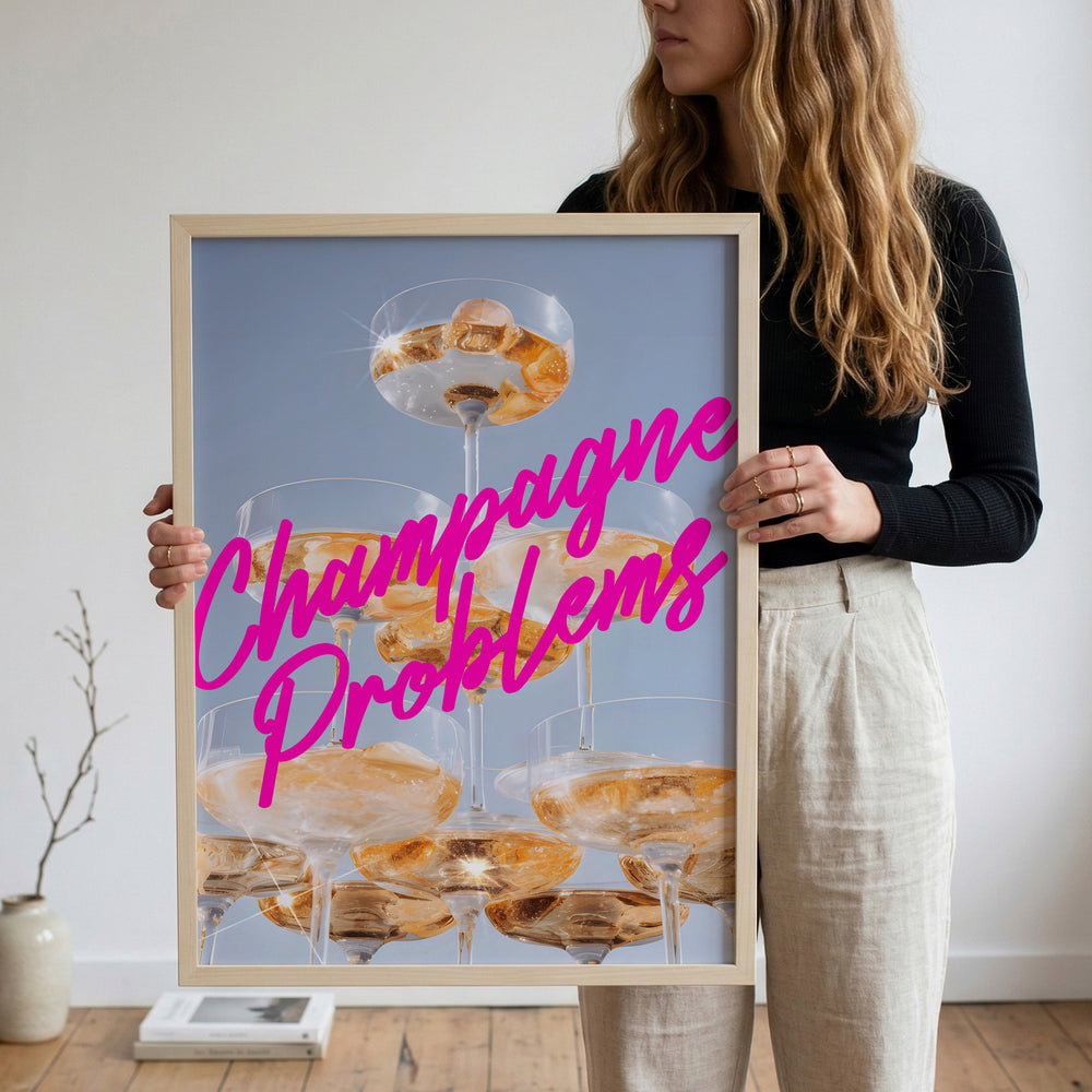 Champagne Problems Tower Glow Poster