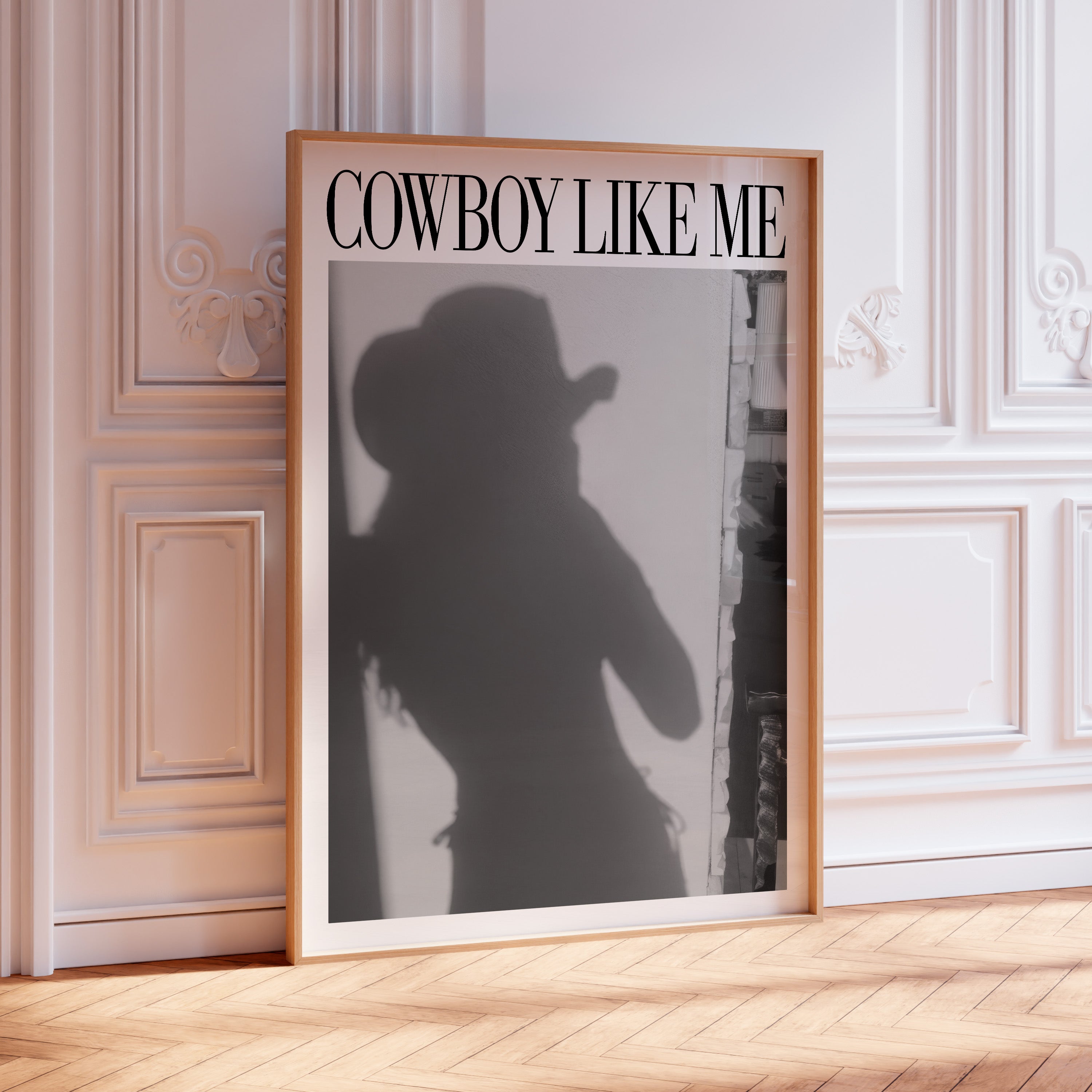 Cowboy Like Me Cowgirl Reflection Print
