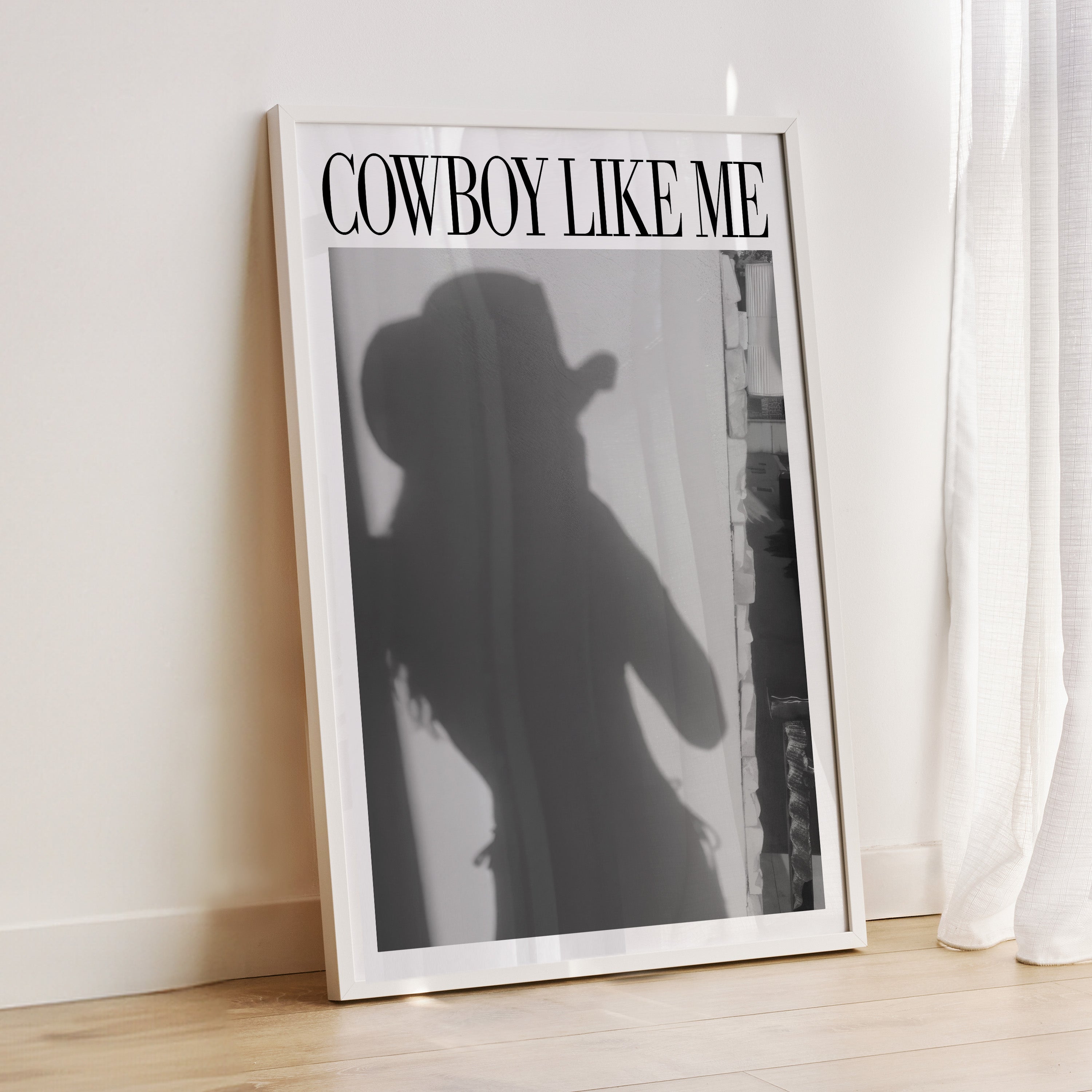Cowboy Like Me Cowgirl Reflection Print