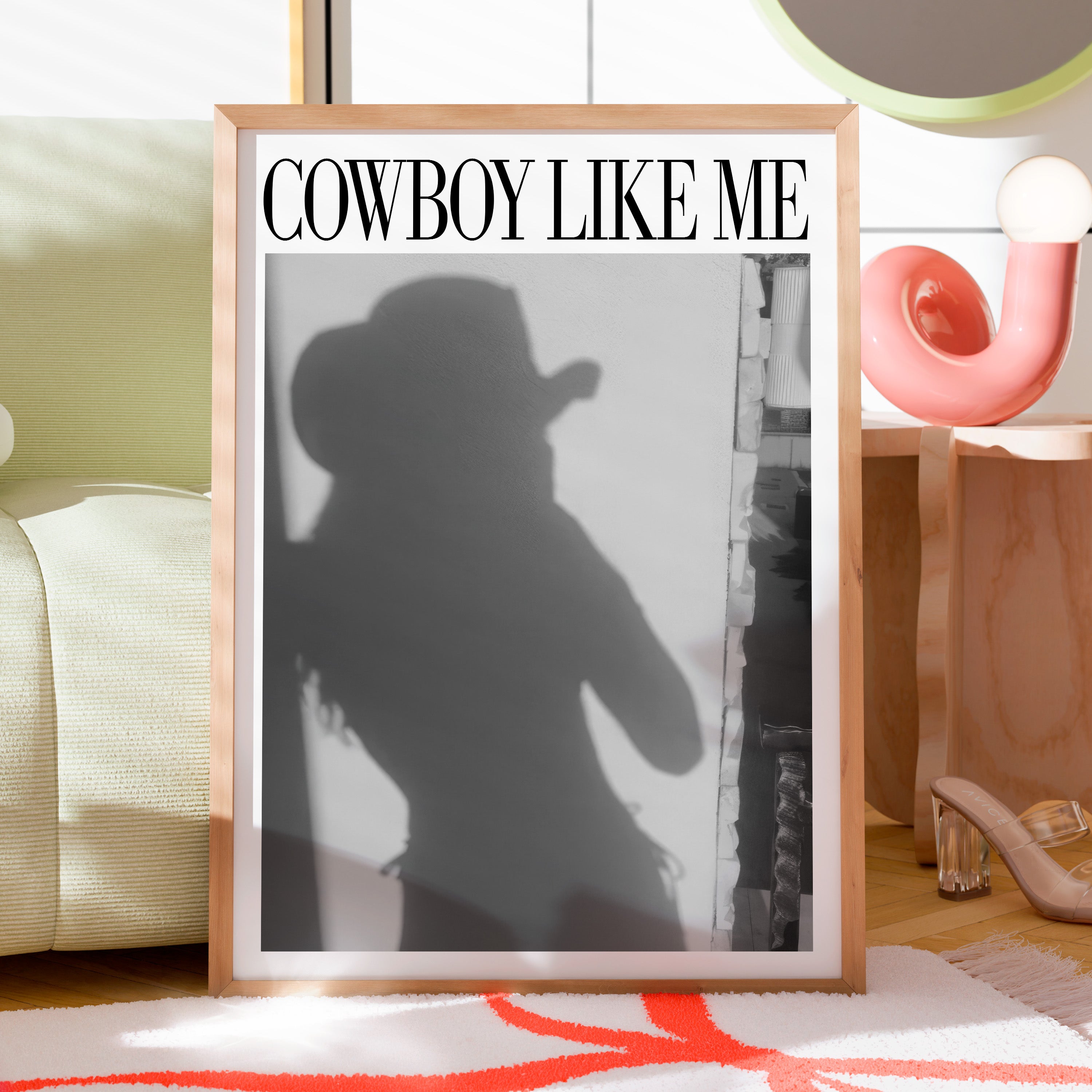 Cowboy Like Me Cowgirl Reflection Print