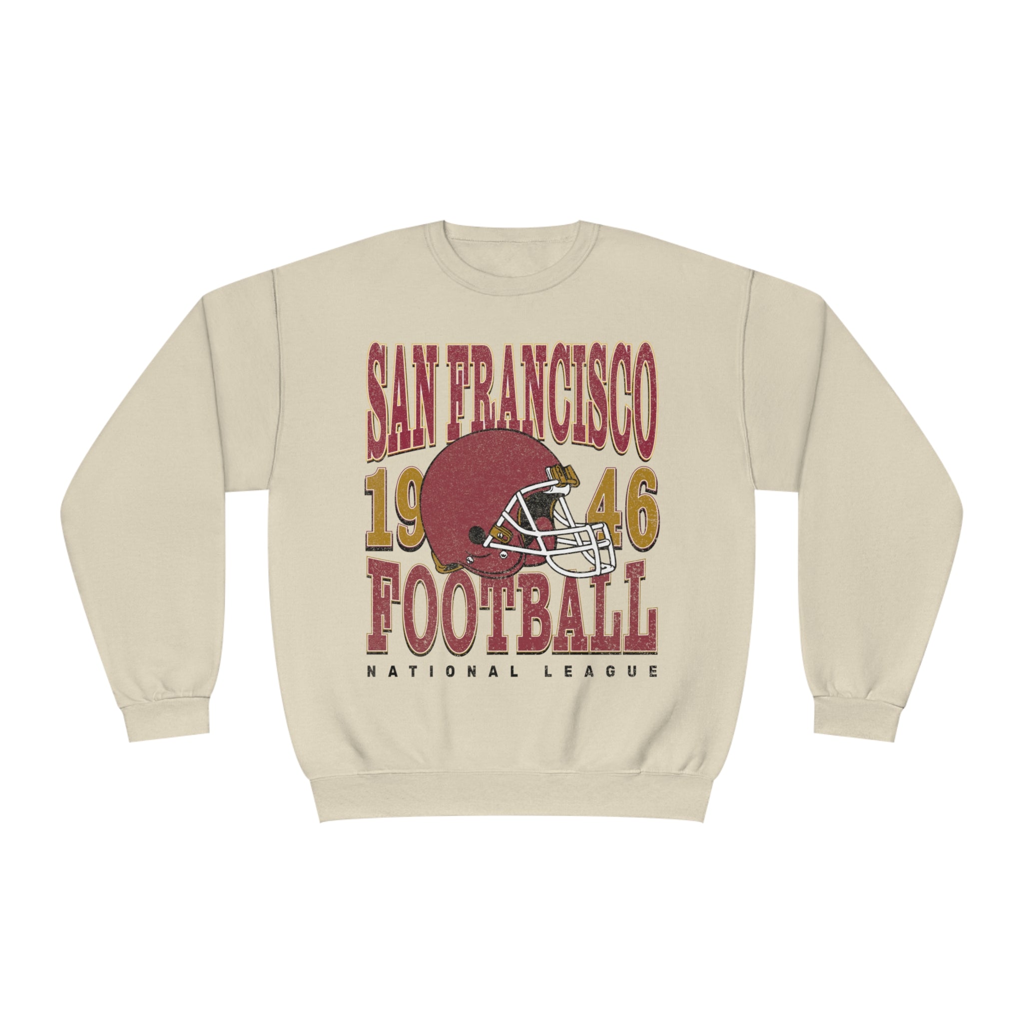 San Francisco Football Sweatshirt | Vintage Style San Francisco Football Crewneck | Football Sweatshirt | San Francisco Sweatshirt - Haus Of Moods