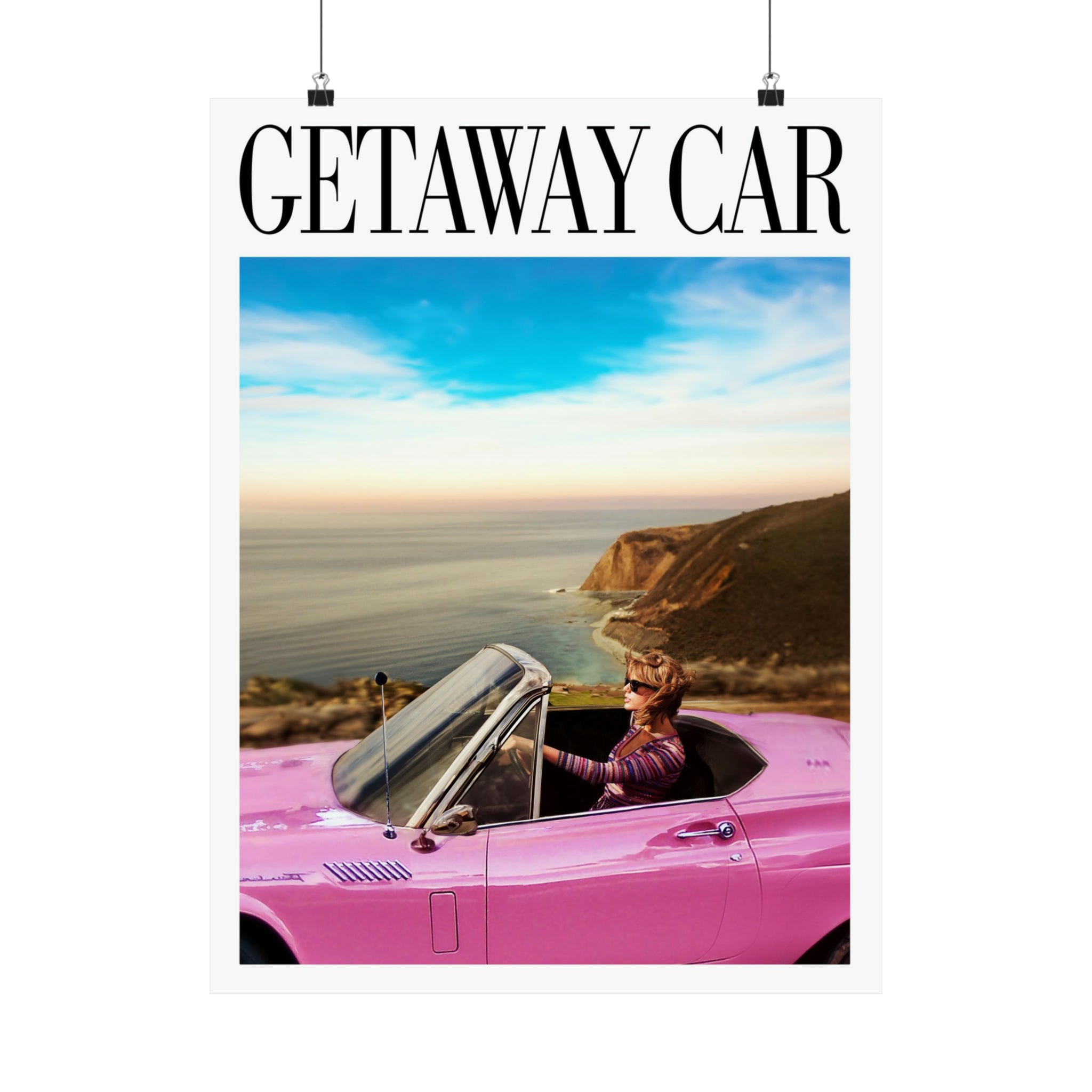 Hot Pink Getaway Car Print