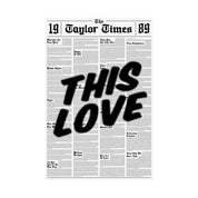 This Love 1989 Newspaper Print