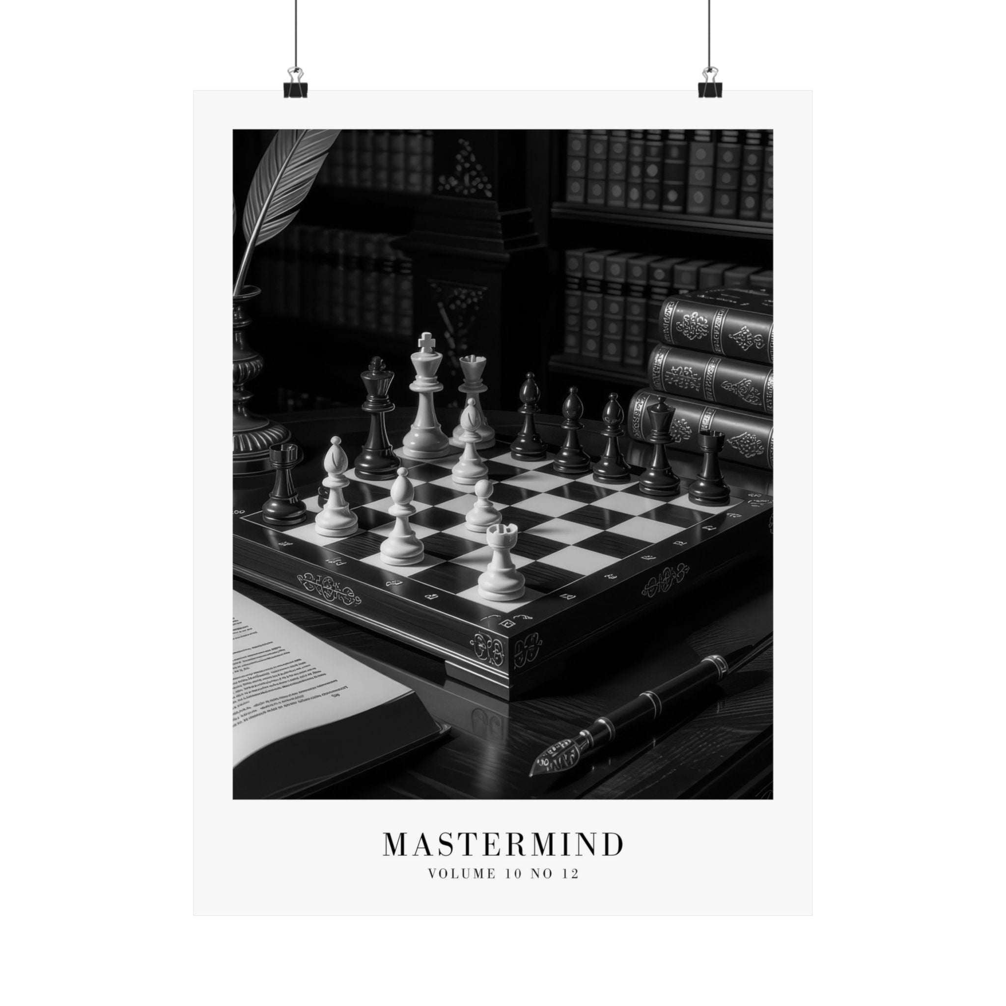 Mastermind Midnights Taylor Swift–inspired poster featuring chess board