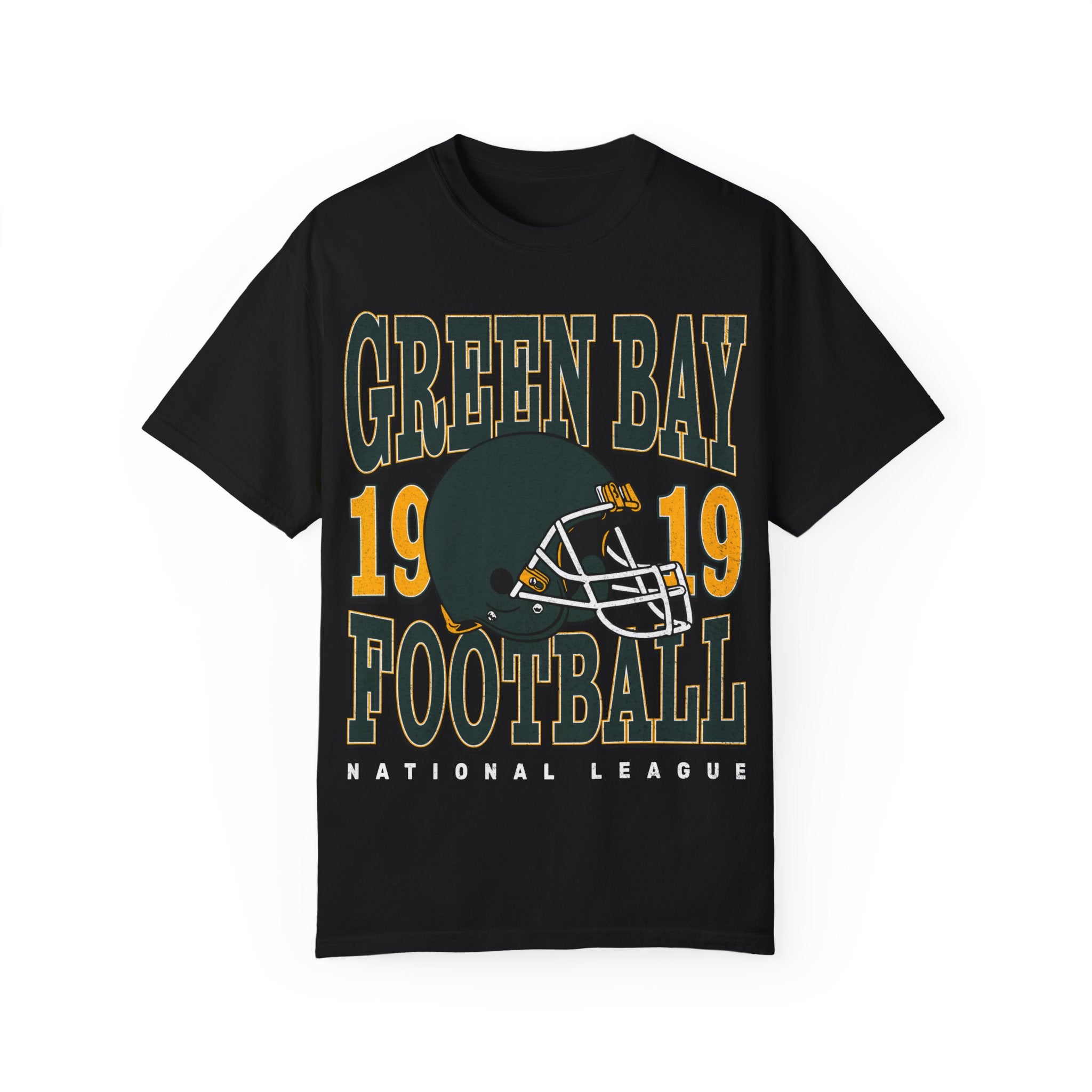 Green Bay Football Vintage Style Comfort Colors Shirt | Green Bay Football TShirt | Green Bay Football Gift - Haus Of Moods