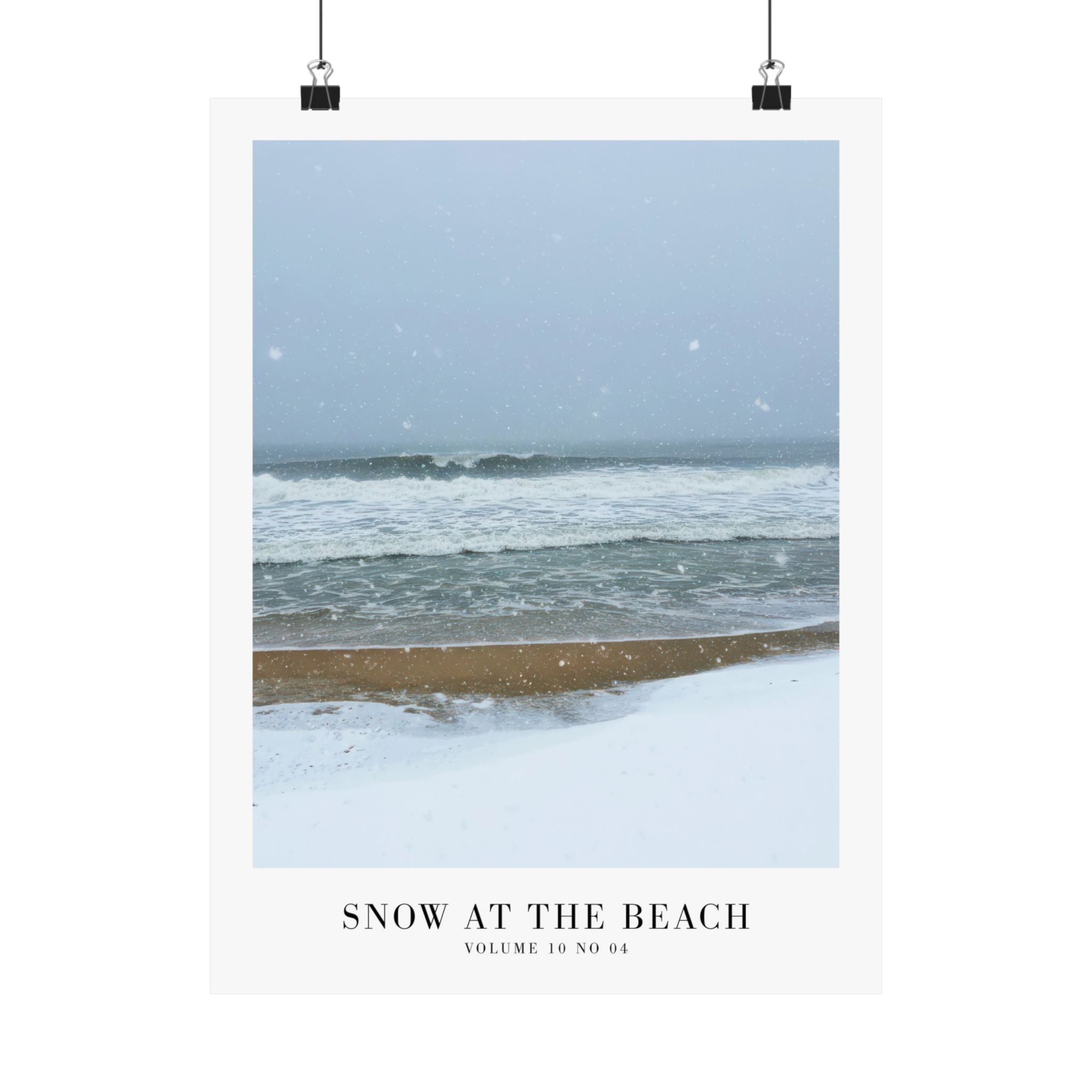Snow On The Beach Midnights Taylor Swift–inspired poster featuring beach
