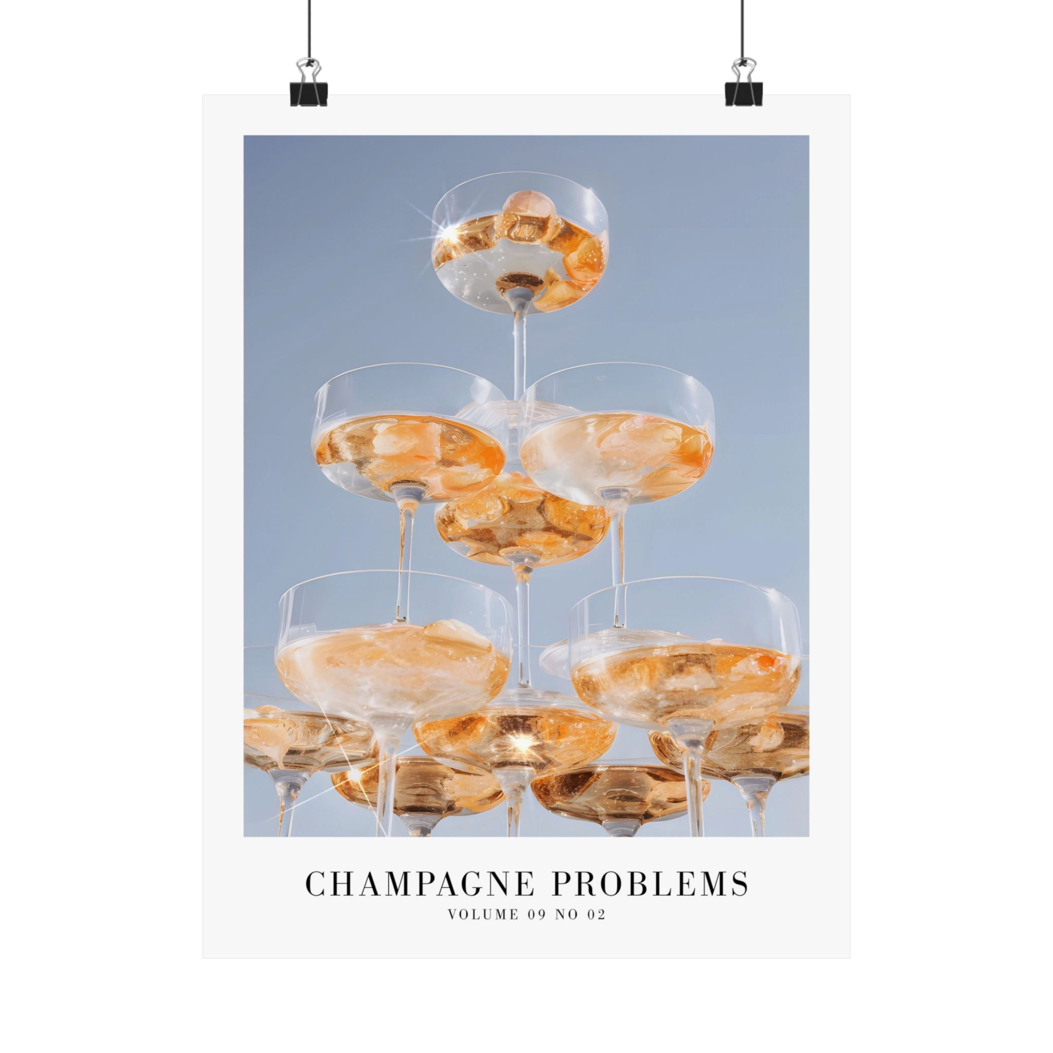 Champagne Problems Tower Evermore Taylor Swift–inspired poster featuring tower