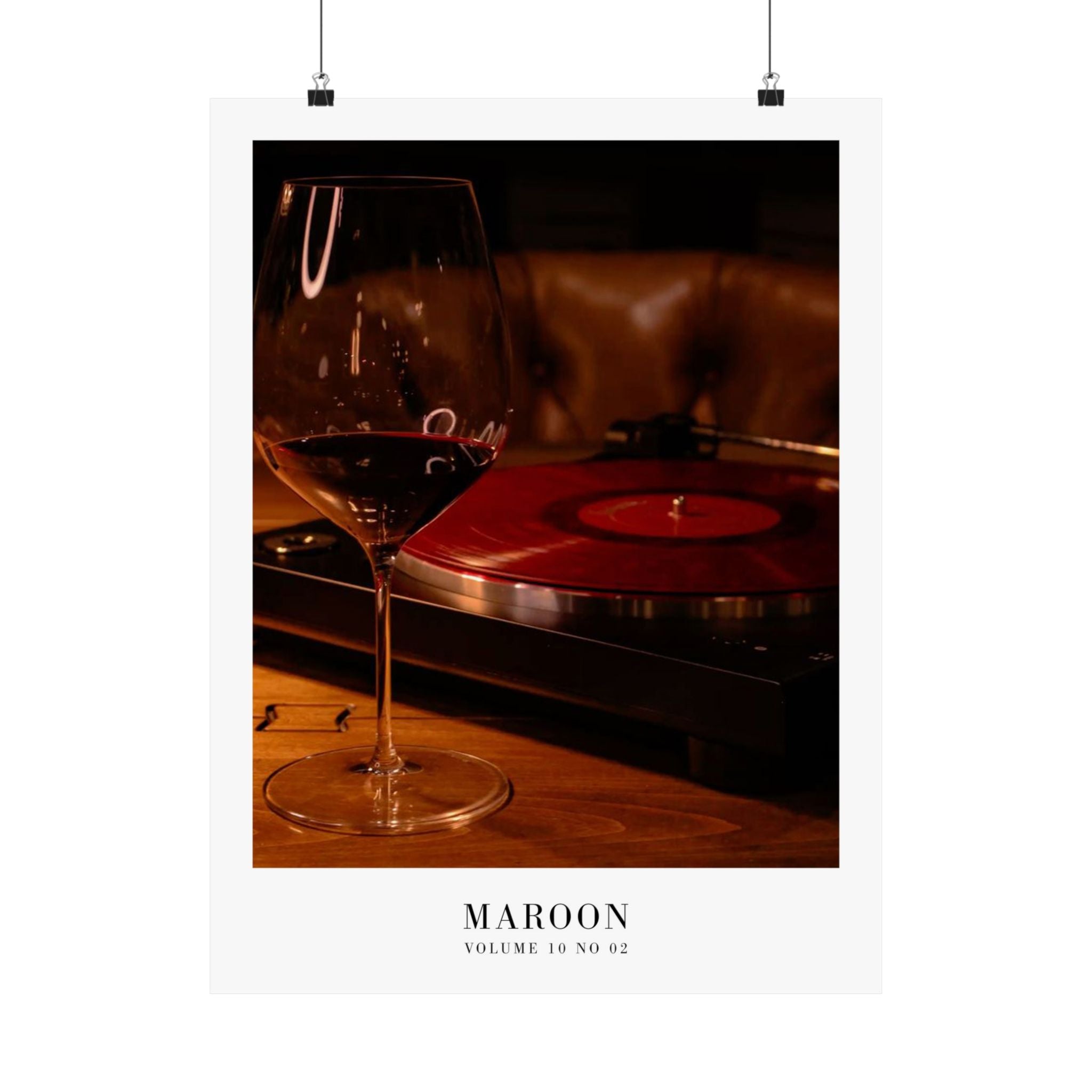 Maroon Midnights Taylor Swift–inspired poster featuring vinyl wine