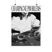 Champagne Problems Pouring Print Black & White