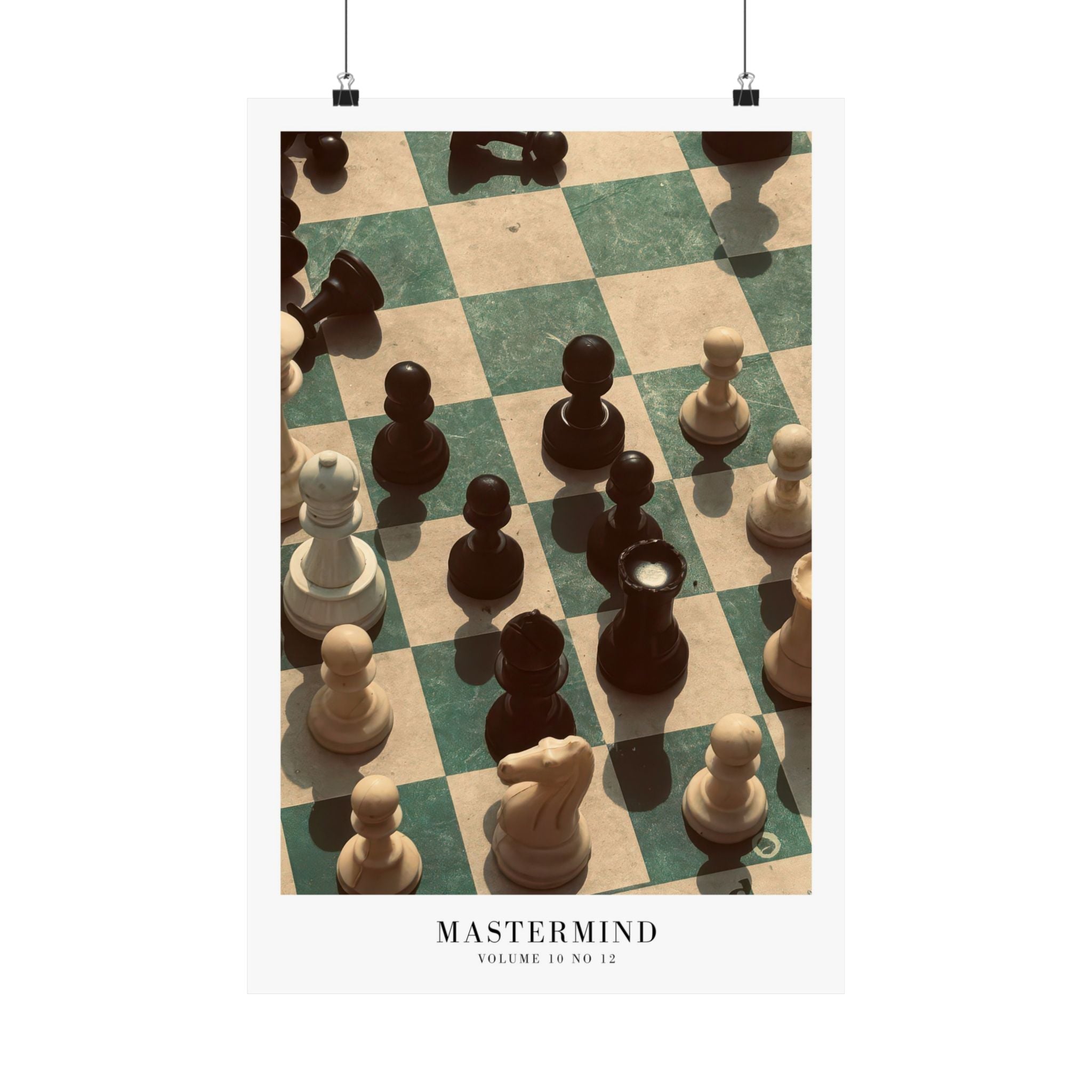Mastermind Midnights Taylor Swift–inspired poster featuring chess board