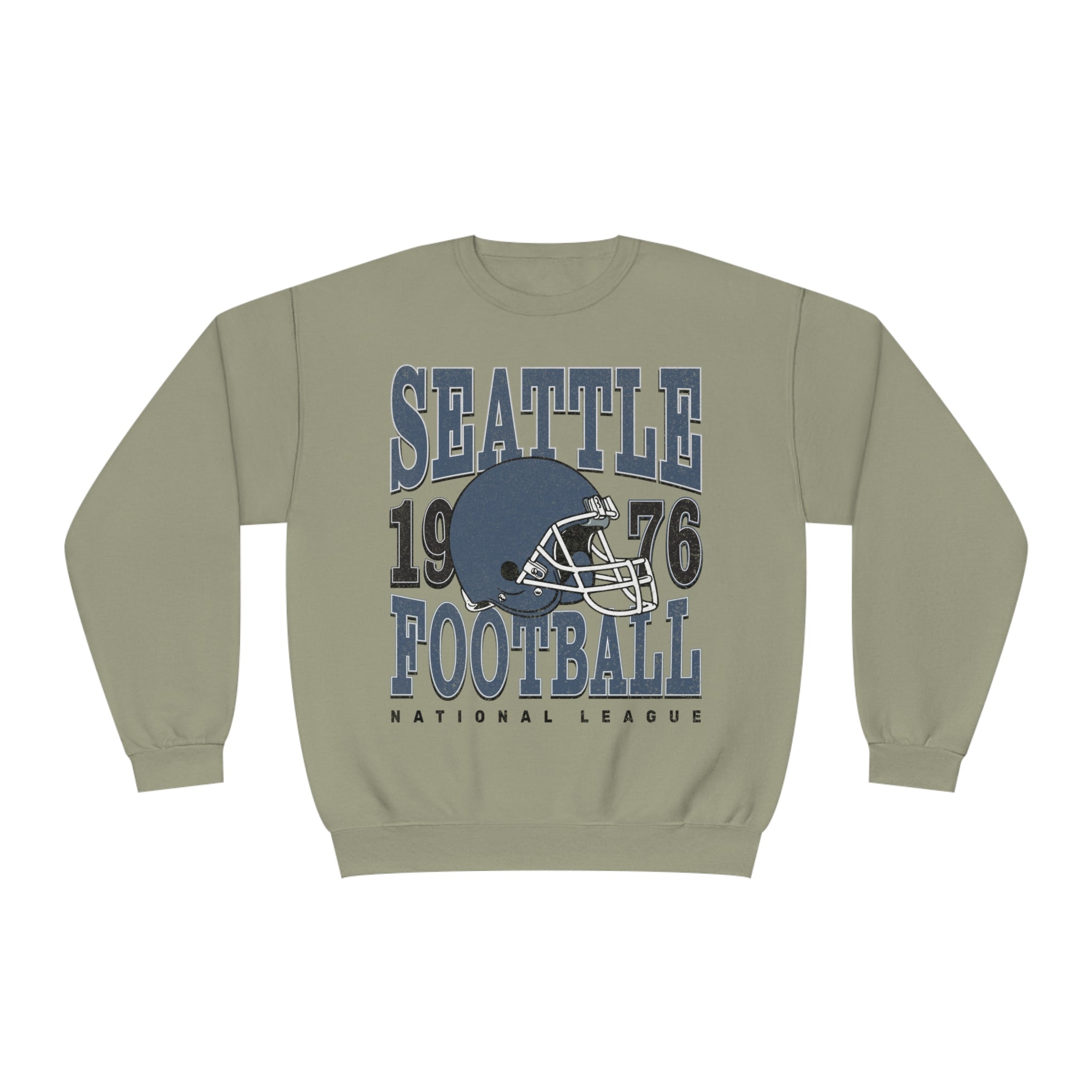 Seattle Football Sweatshirt | Vintage Style Seattle Football Crewneck | Football Sweatshirt | Seattle Sweatshirt - Haus Of Moods