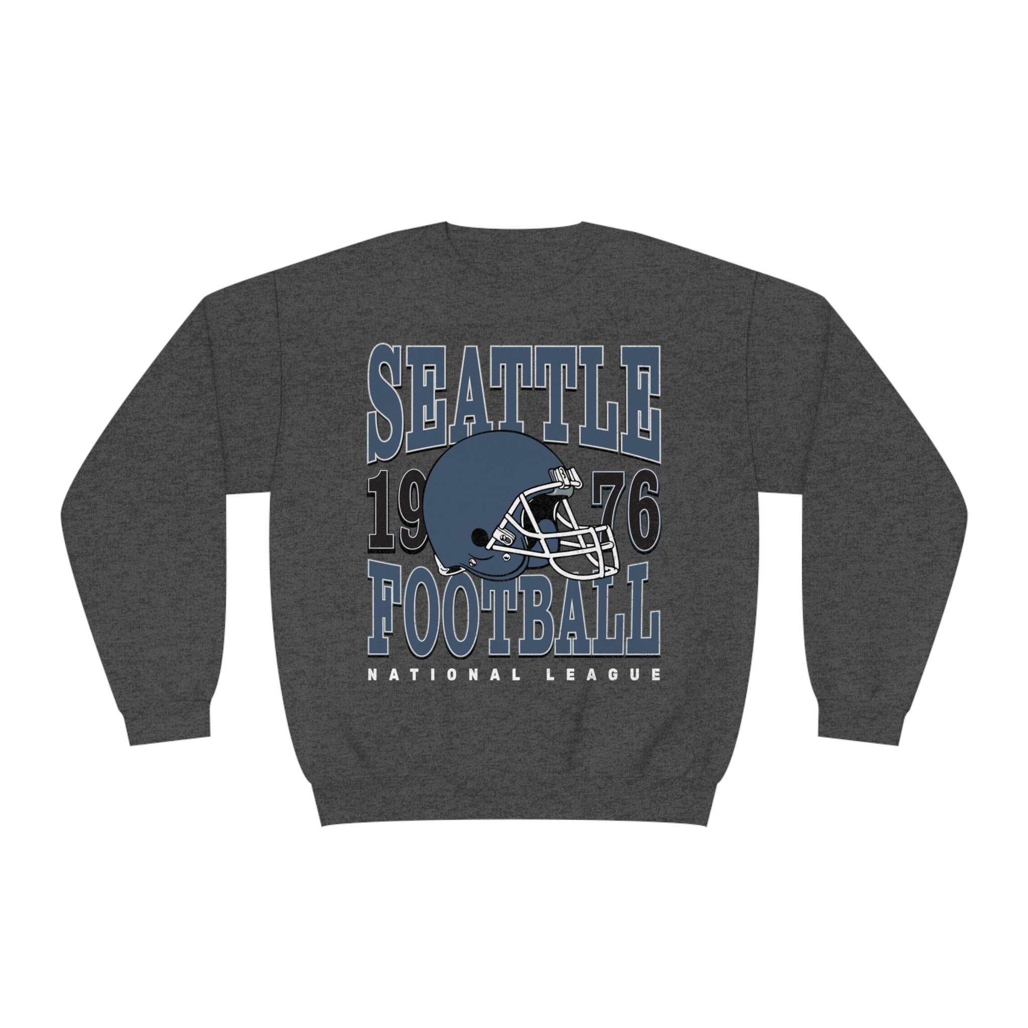 Seattle Football Sweatshirt | Vintage Style Seattle Football Crewneck | Football Sweatshirt | Seattle Sweatshirt - Haus Of Moods