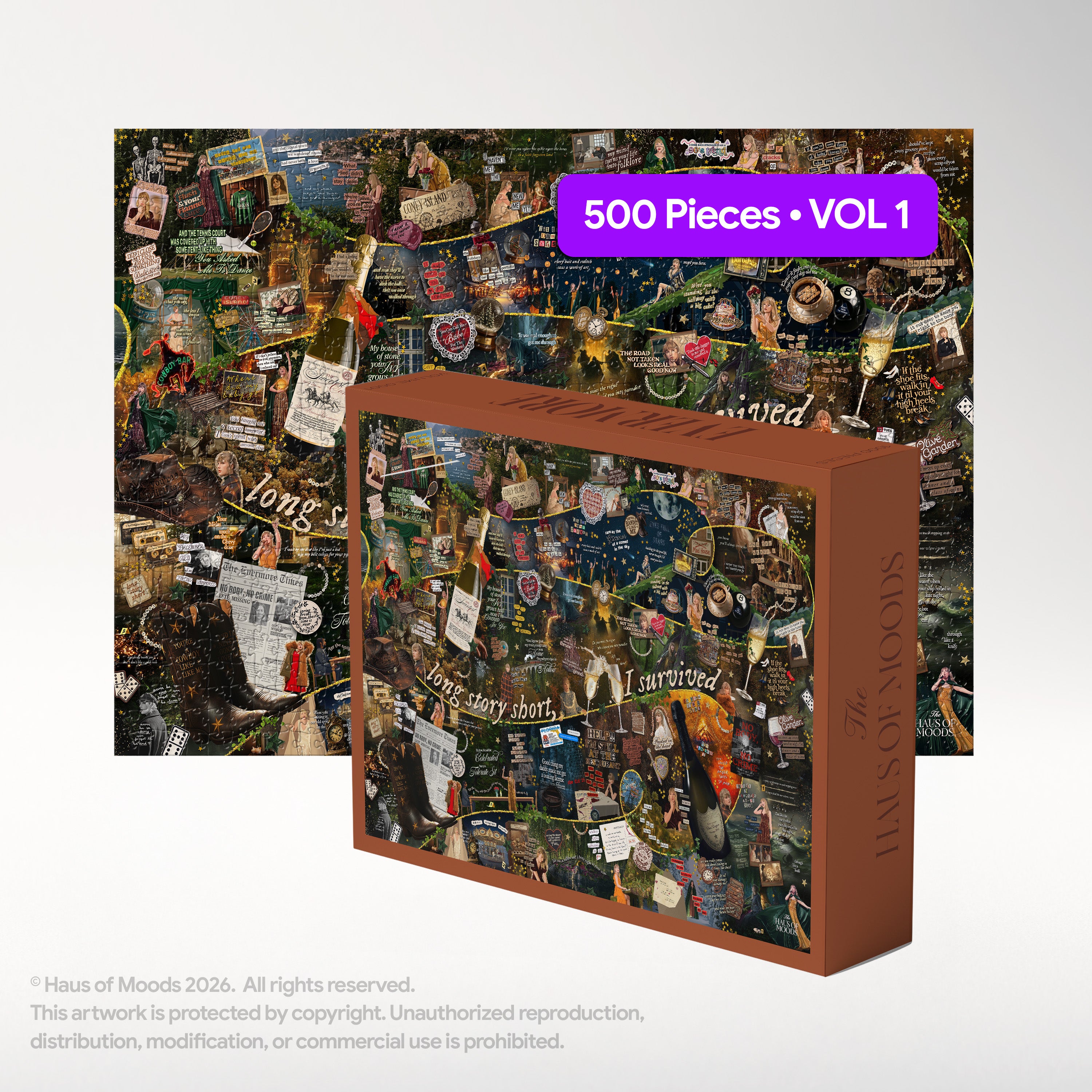 Evermore Era Lyrics & Easter Eggs Puzzle ©