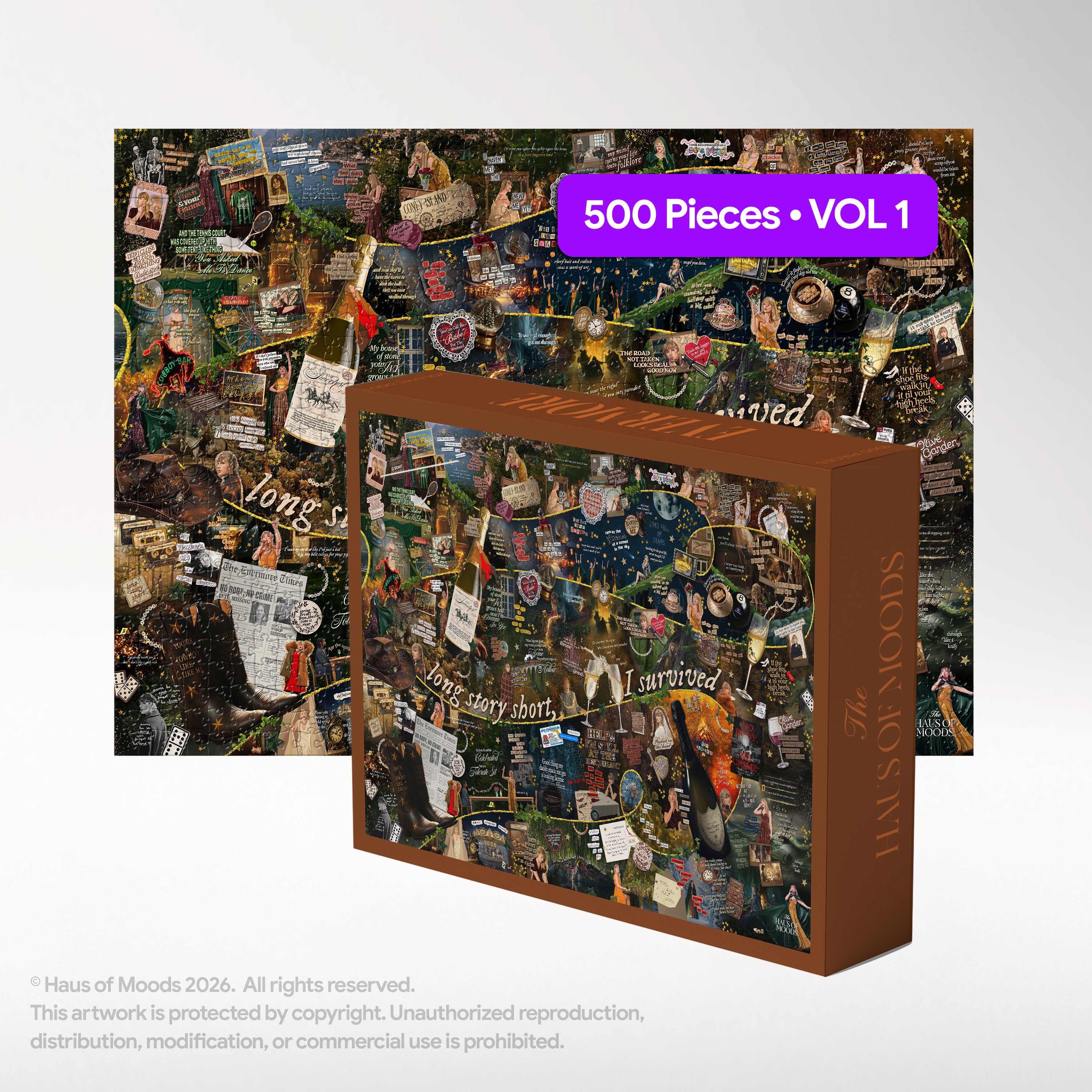 Evermore Era Lyrics & Easter Eggs Puzzle ©