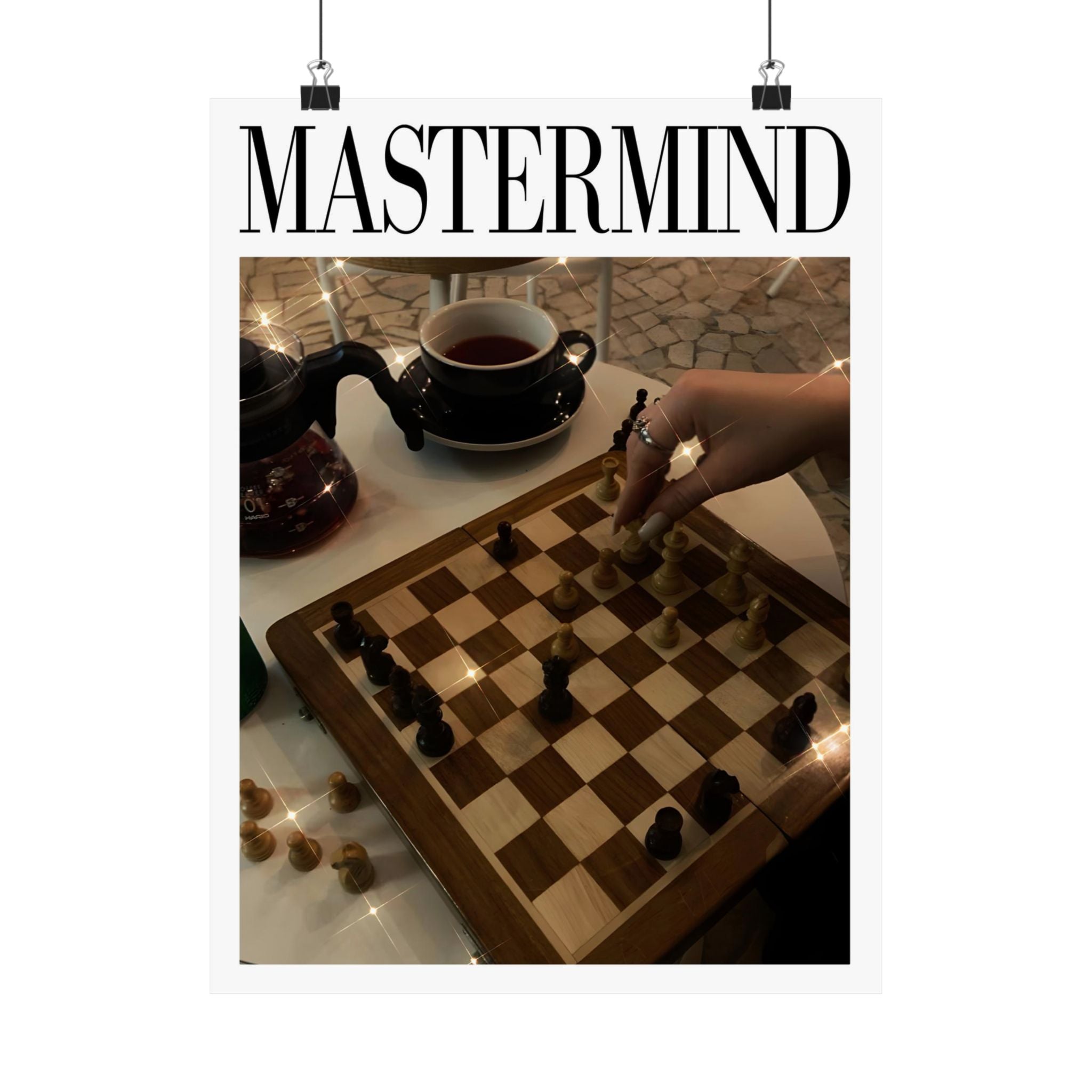 Mastermind Taylor Swift Midnights poster styled in cozy bedroom wall decor