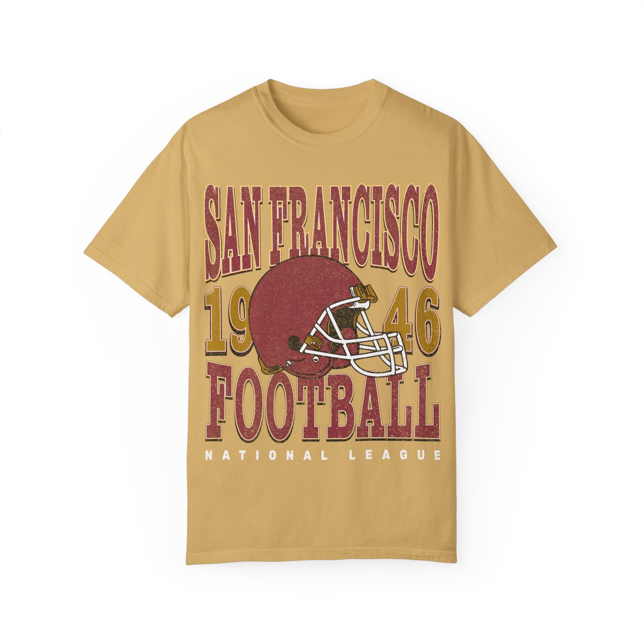 San Francisco Football Vintage Style Comfort Colors Shirt | San Francisco Football TShirt | San Francisco Football Gift - Haus Of Moods