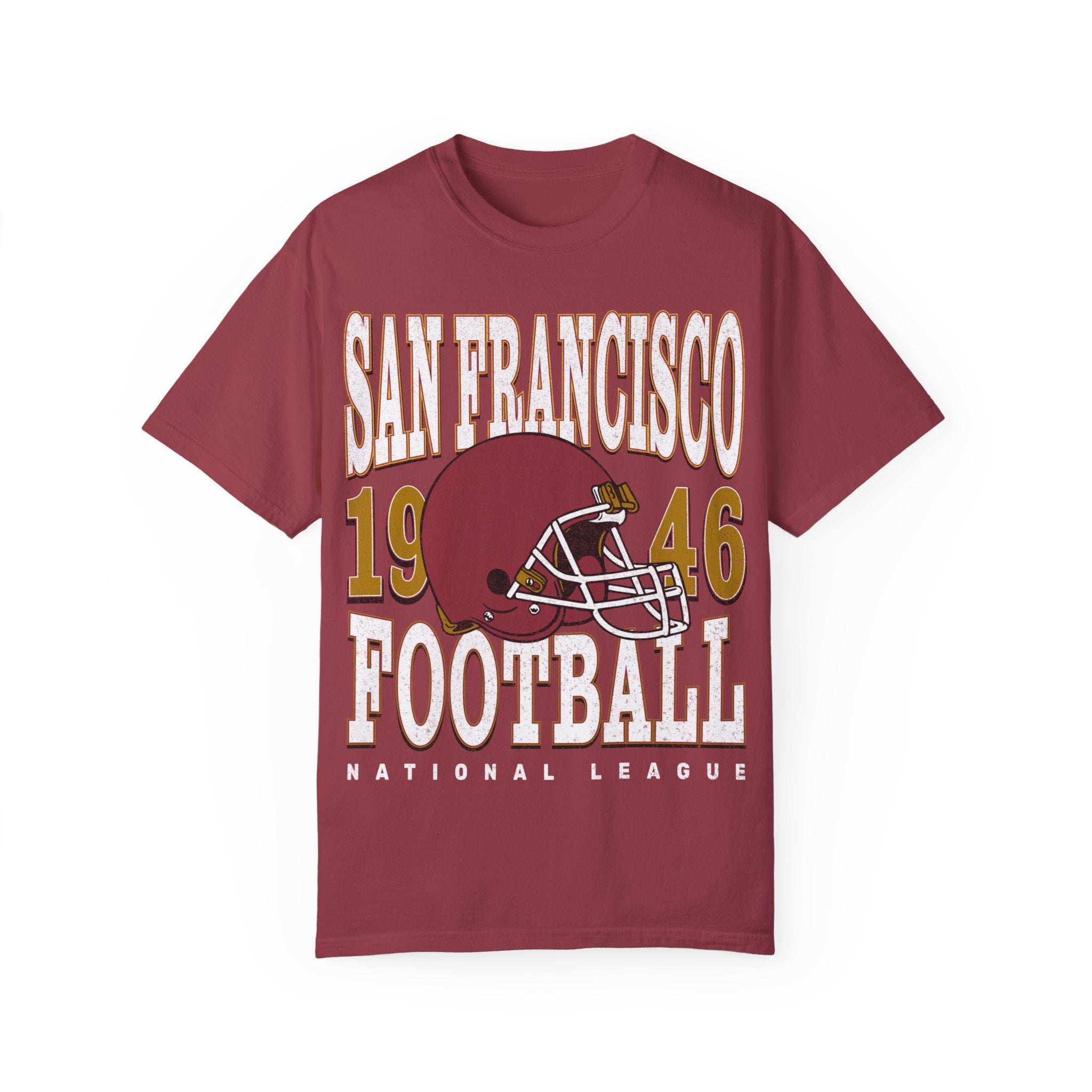 San Francisco Football Vintage Style Comfort Colors Shirt | San Francisco Football TShirt | San Francisco Football Gift - Haus Of Moods