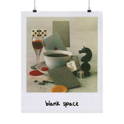 Blank Space Cards Polaroid Print