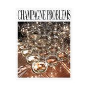 Champagne Problems Champagne Glasses Sparkle Print