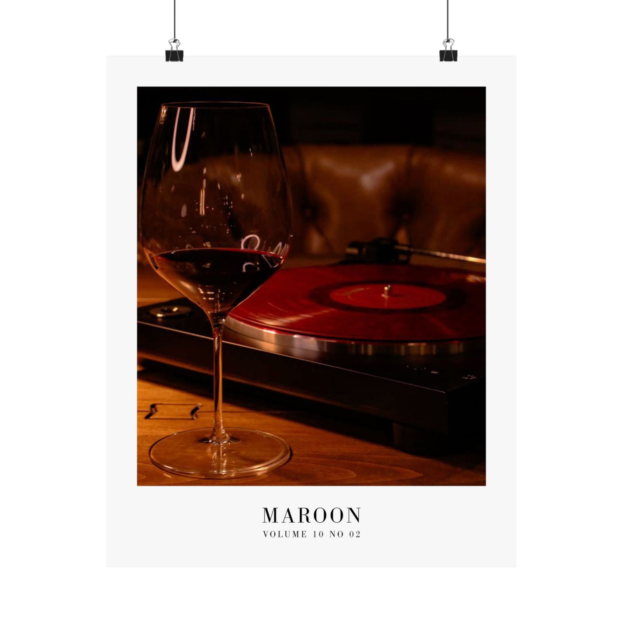 Maroon Midnights Taylor Swift–inspired poster featuring vinyl wine