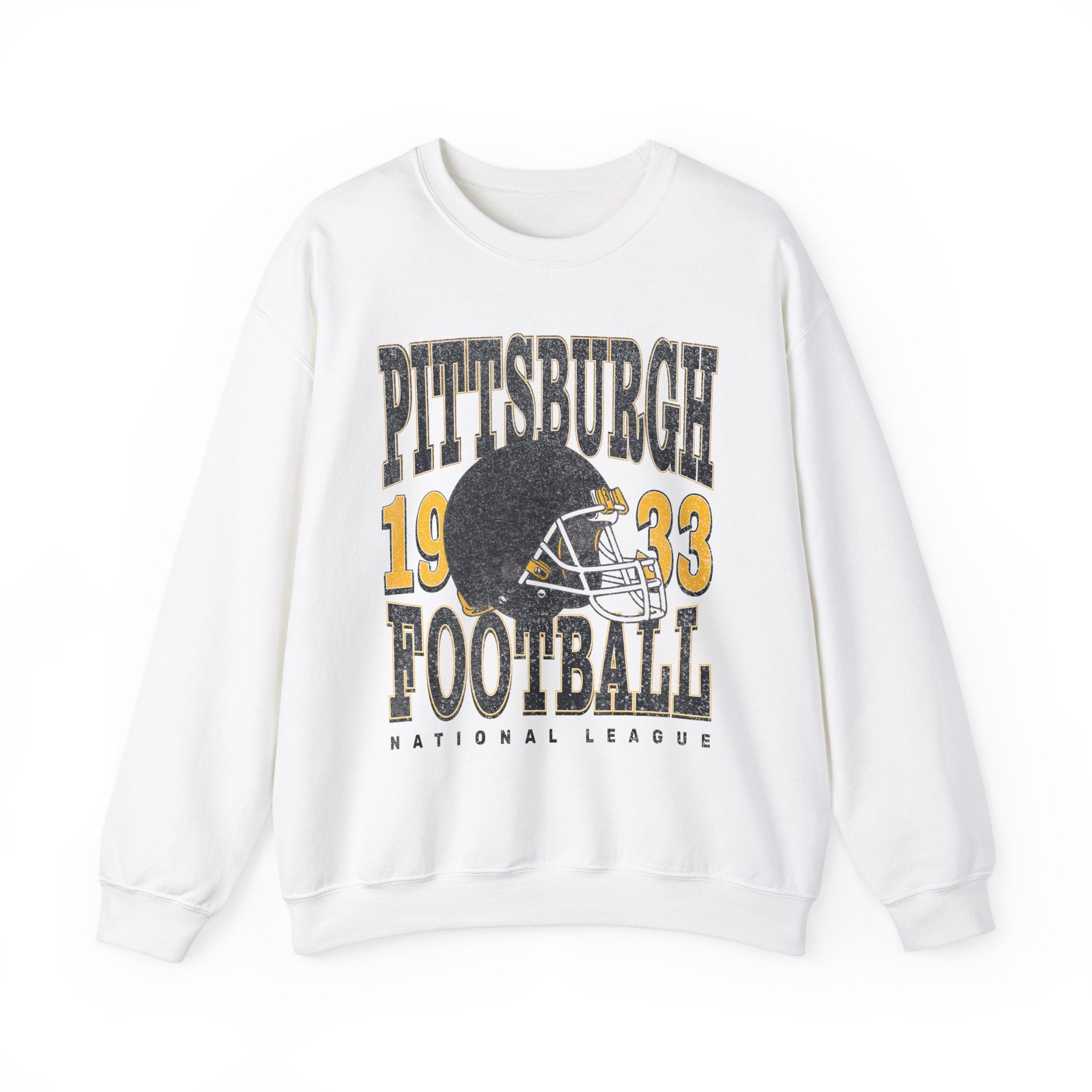 Pittsburgh Football Sweatshirt | Vintage Style Pittsburgh Football Crewneck | Football Sweatshirt | Pittsburgh Sweatshirt - Haus Of Moods