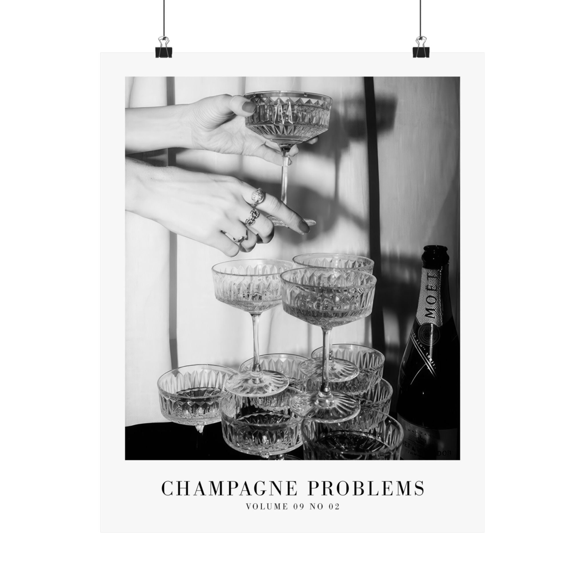 Champagne Problems Tower Evermore Taylor Swift–inspired poster featuring tower