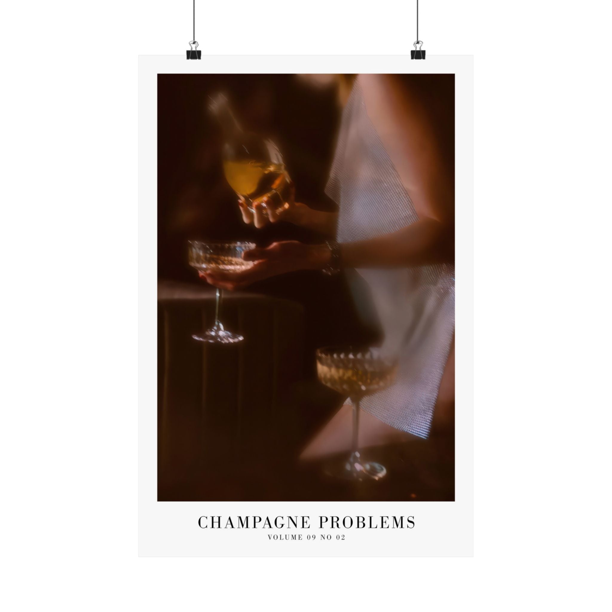 Champagne Problems Golden Hour Evermore Taylor Swift–inspired poster — detail view 5