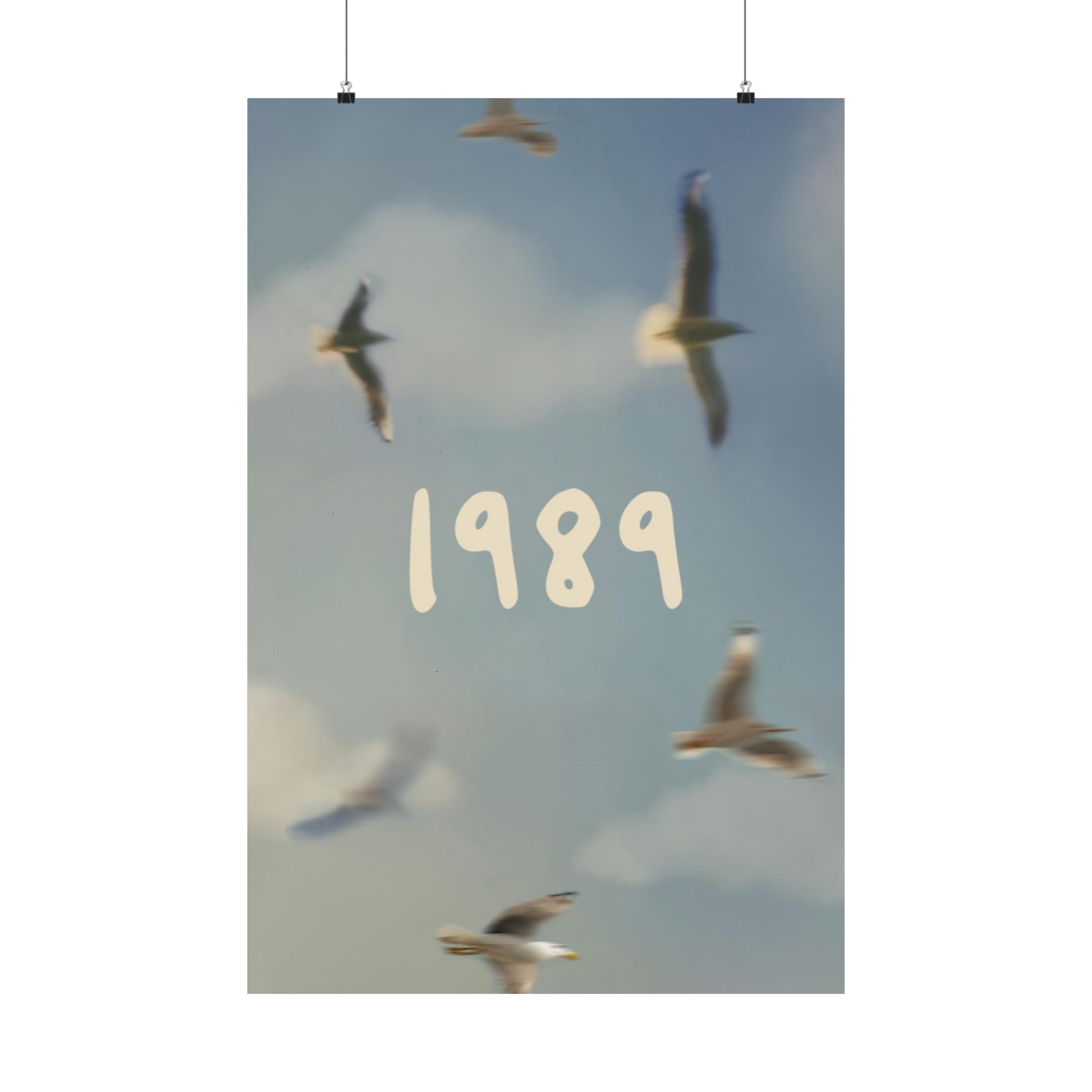 1989 Seagulls Beach Print